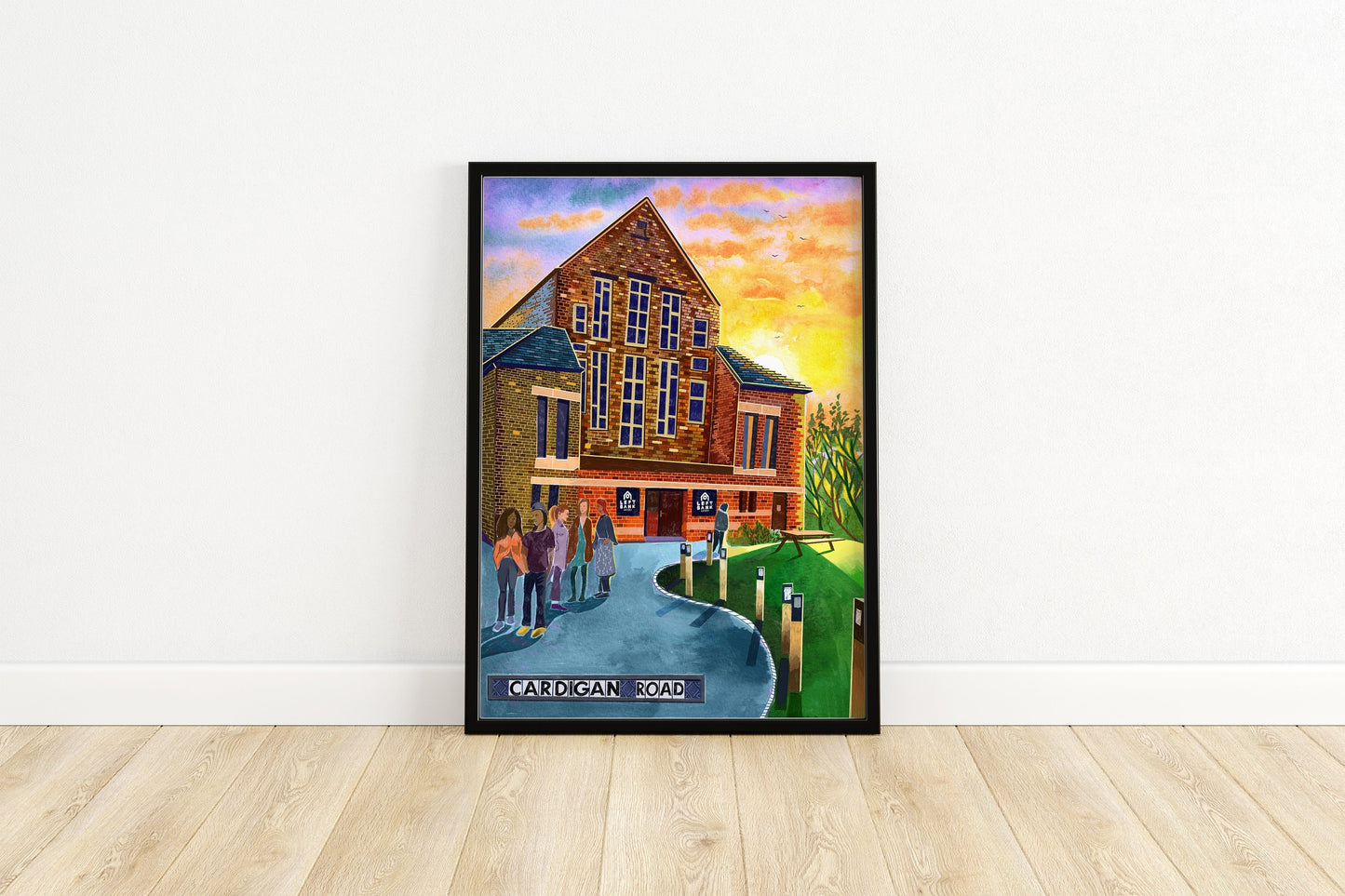 Leeds England, Burley, Cardigan Road, Left Bank Leeds, Hyde Park, Leeds Art Print, Leeds Poster