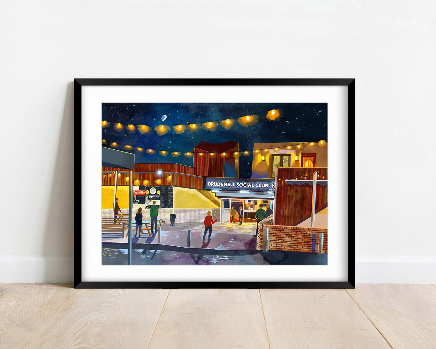 Brudenell Social Club Leeds, Artwork Print