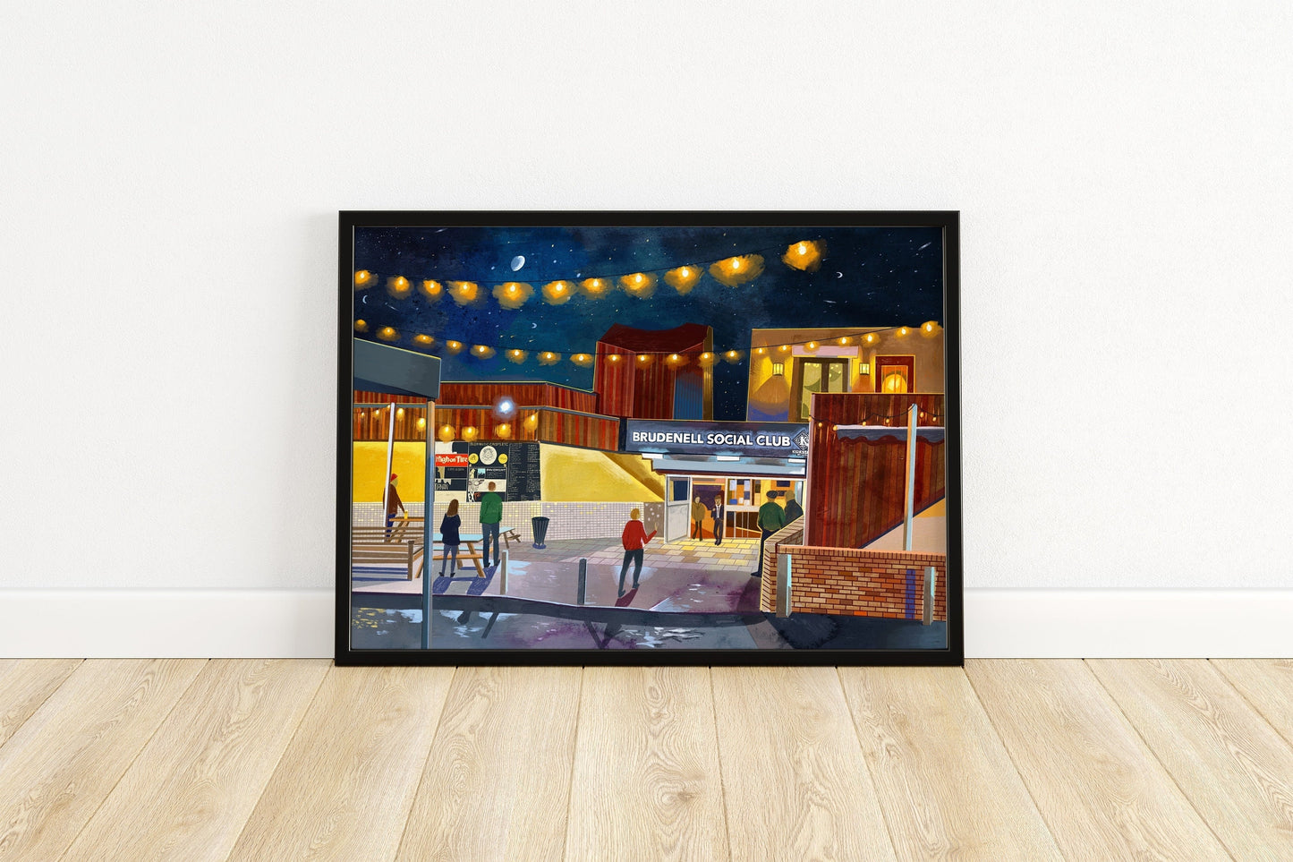Brudenell Social Club Leeds, Artwork Print