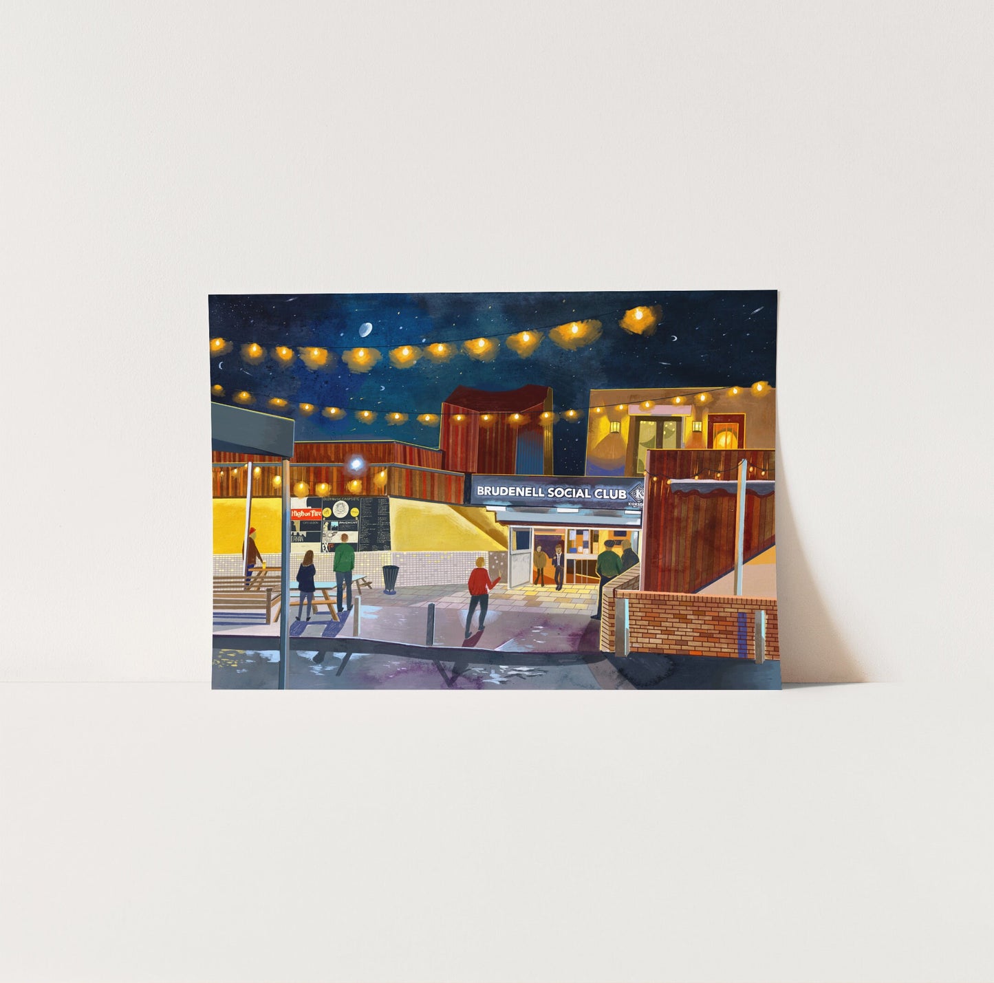 Brudenell Social Club Leeds, Artwork Print