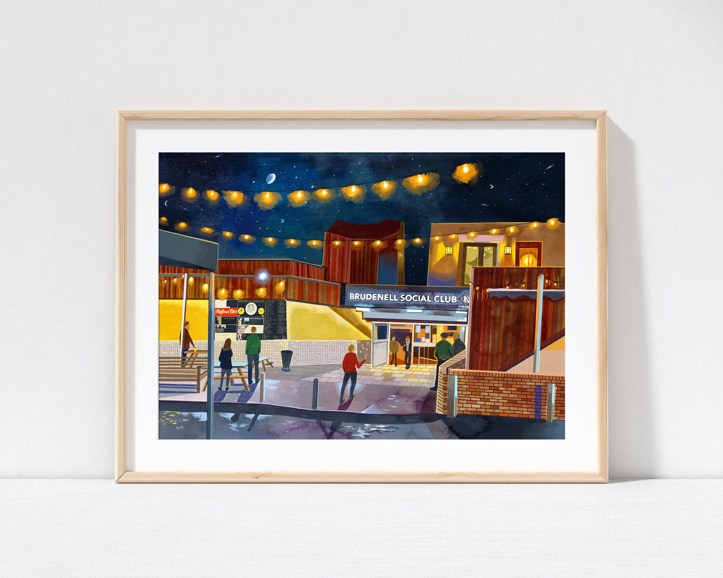 Brudenell Social Club Leeds, Artwork Print
