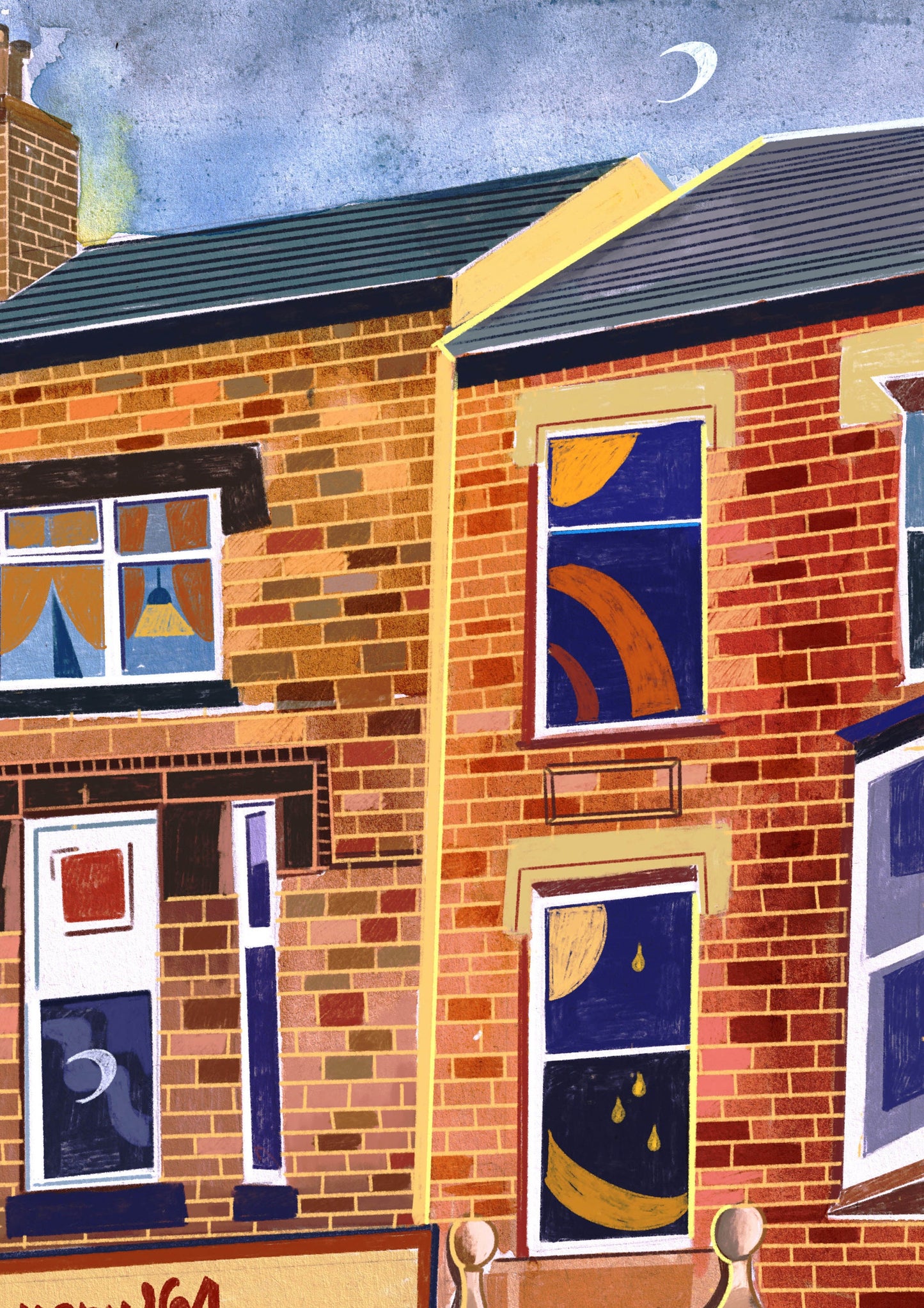 Leeds Bakery 164 Artwork Print, Woodhouse Lane, University of Leeds, Leeds Student Gift Idea