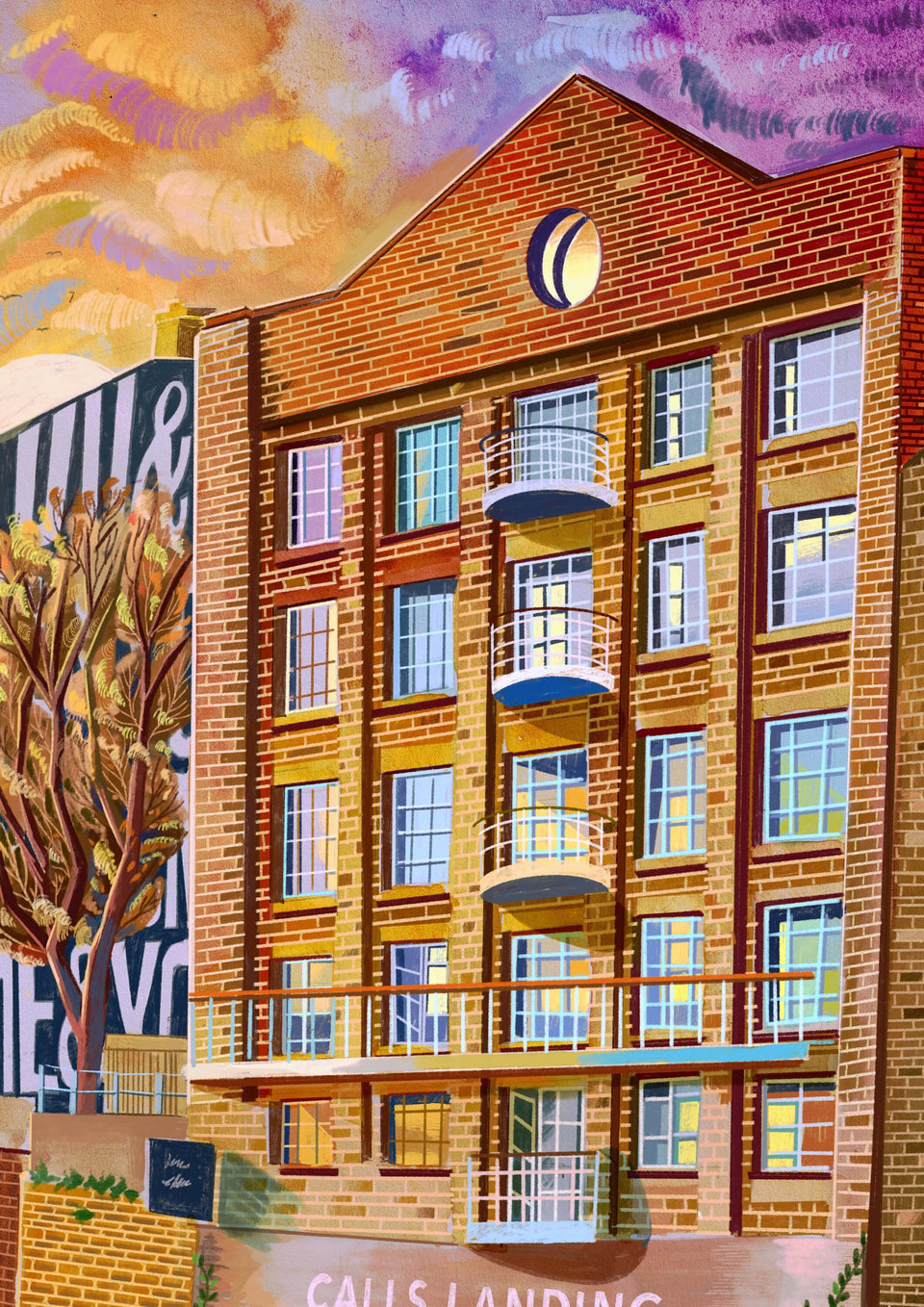 Calls Landing Water Taxi, Leeds, Artwork Print