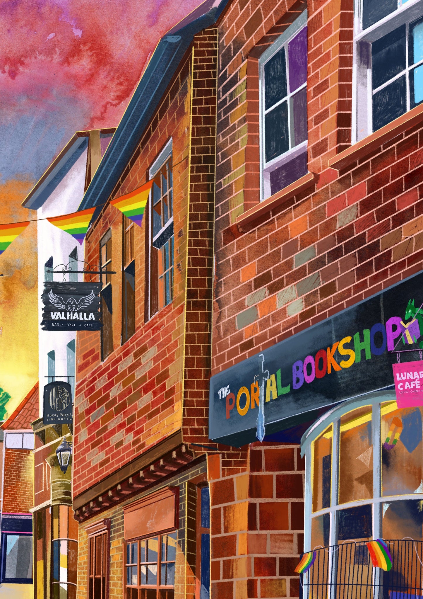 York Patrick Pool Artwork Print, Valhalla , Pivni, Portal Bookshop