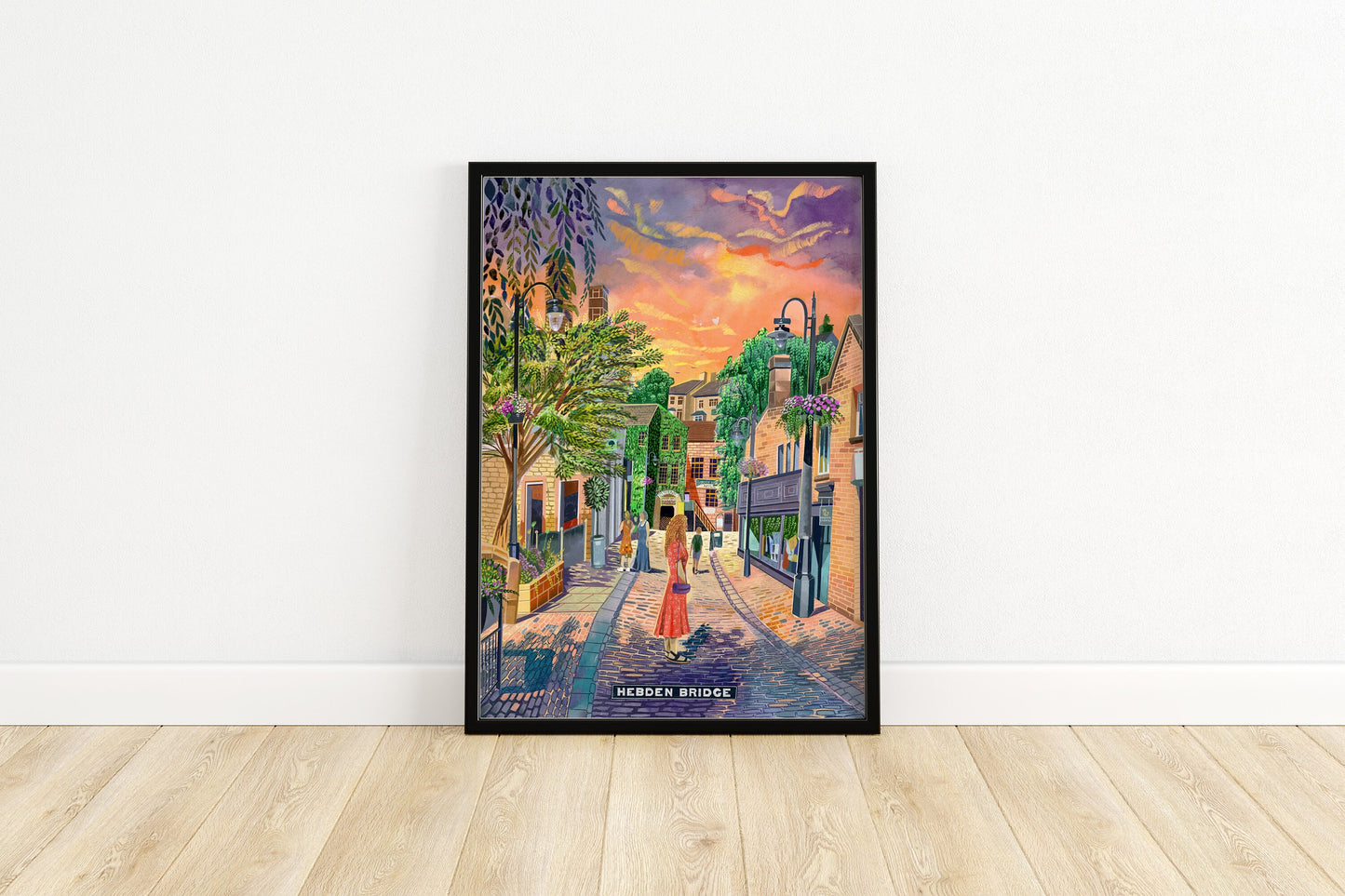 Hebden Bridge Artwork Print, Bridge Gate, Hebden Bridge Mill, Yorkshire Art Print