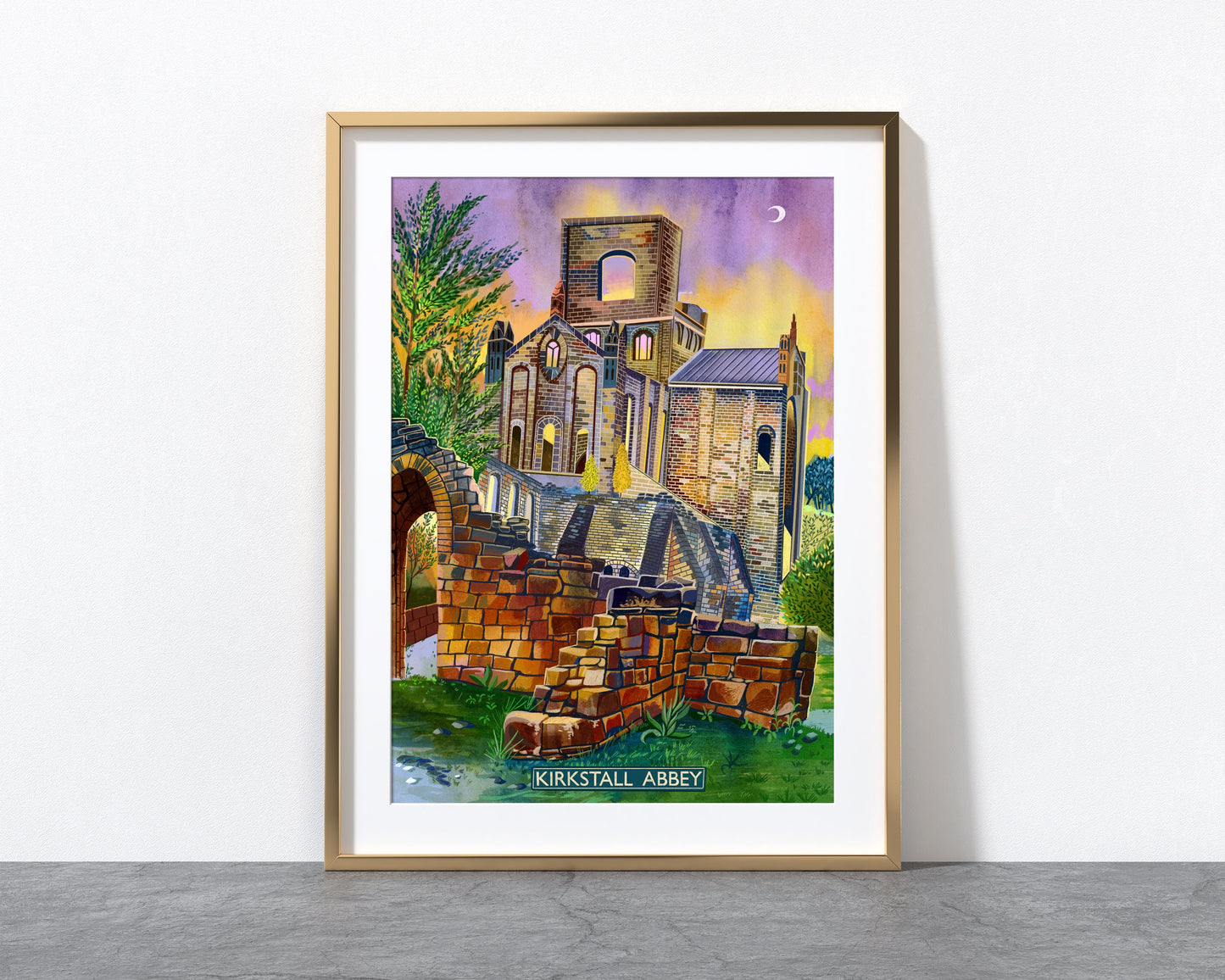 Kirkstall Abbey, Leeds, Yorkshire Artwork Print