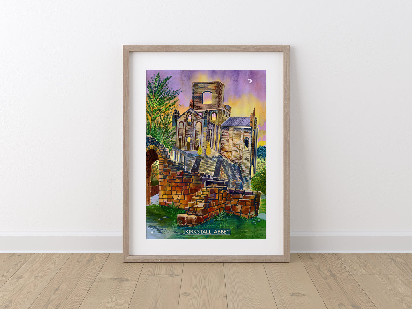 Kirkstall Abbey, Leeds, Yorkshire Artwork Print