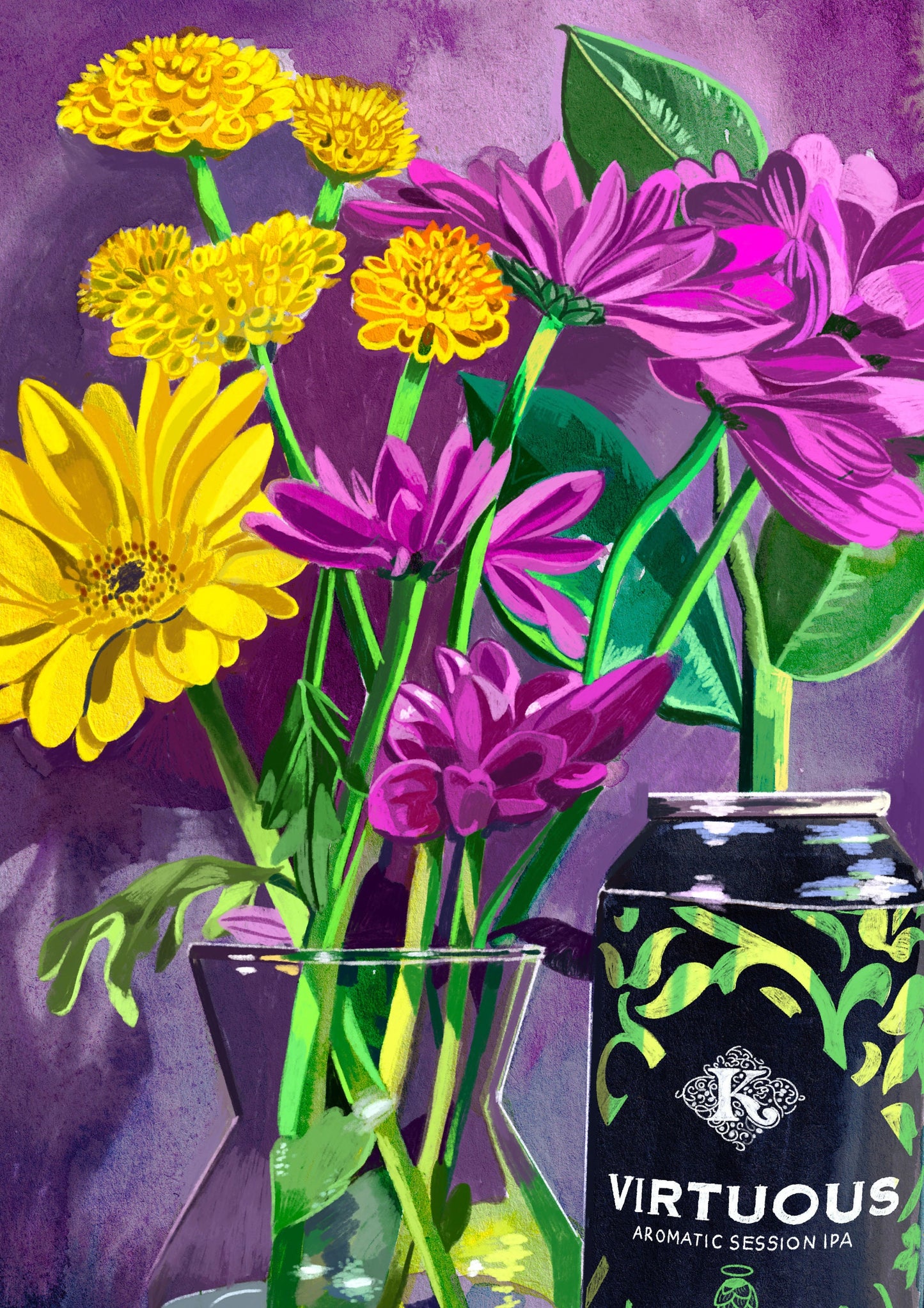 Craft Beers Artwork Print, Leeds Breweries, Artwork Print