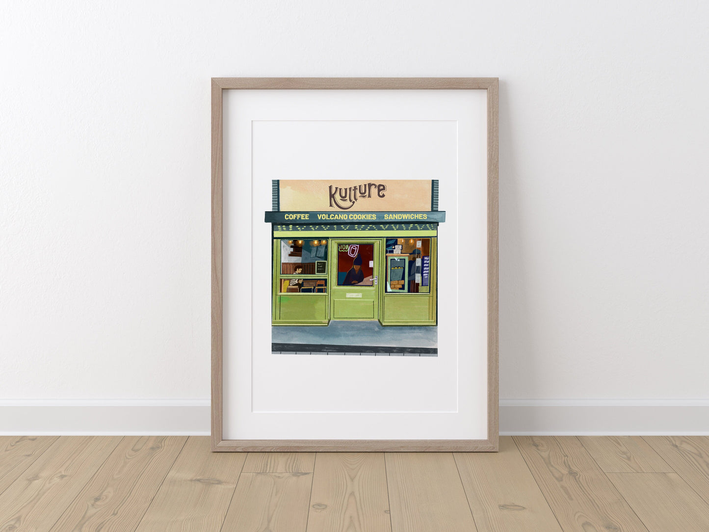 Kulture Coffee Leeds Artwork Print, Kirkstall Road, Burley, Coffee Art Gift