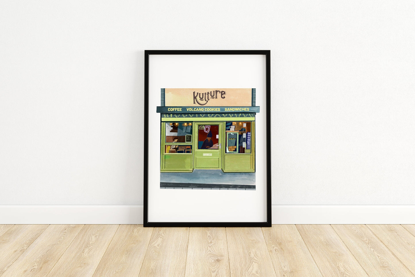 Kulture Coffee Leeds Artwork Print, Kirkstall Road, Burley, Coffee Art Gift