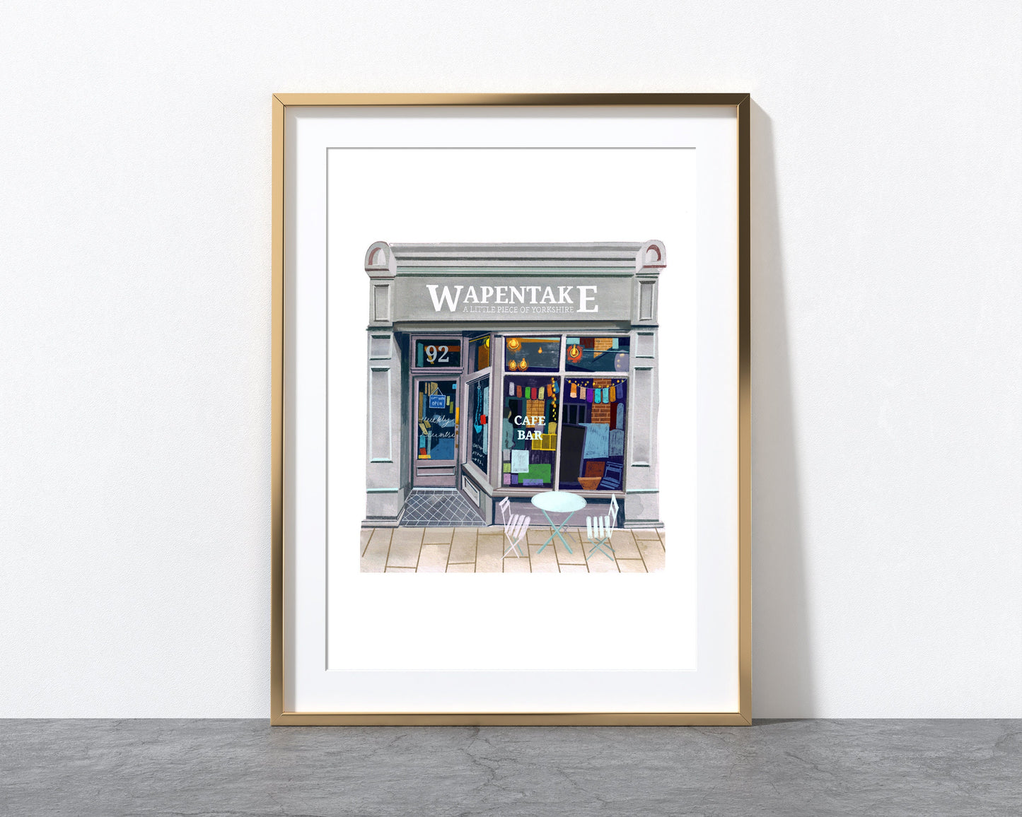 Leeds Art Print, Wapentake, Leeds Kirkgate, Coffee Art Gift
