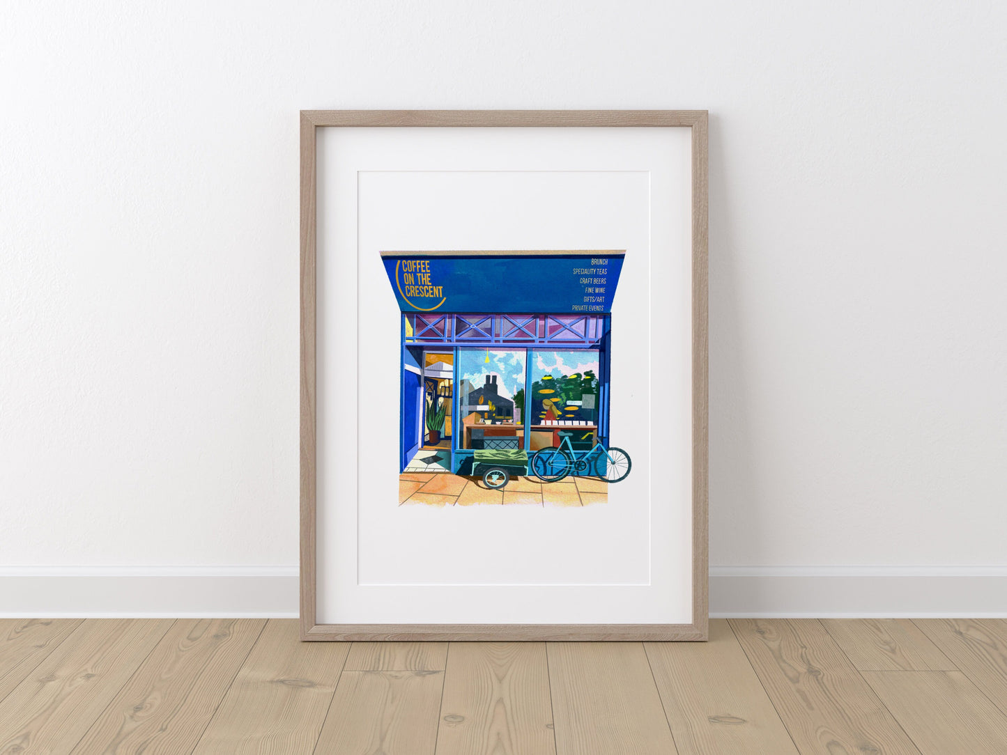Leeds Art Print, Coffee On The Crescent, Hyde Park, Coffee Art Gift