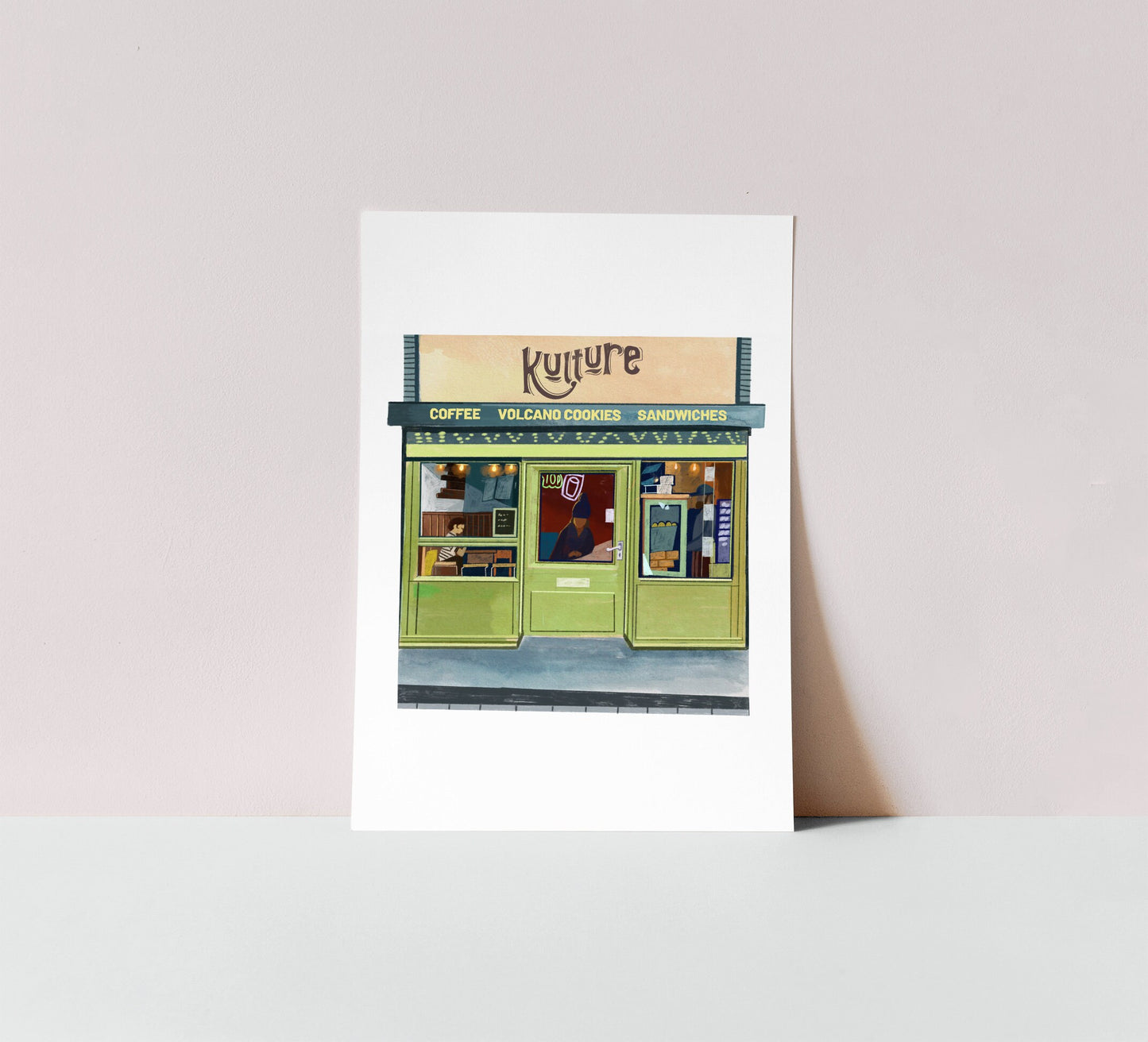 Kulture Coffee Leeds Artwork Print, Kirkstall Road, Burley, Coffee Art Gift
