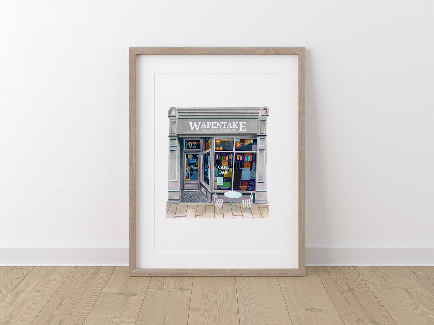 Leeds Art Print, Wapentake, Leeds Kirkgate, Coffee Art Gift
