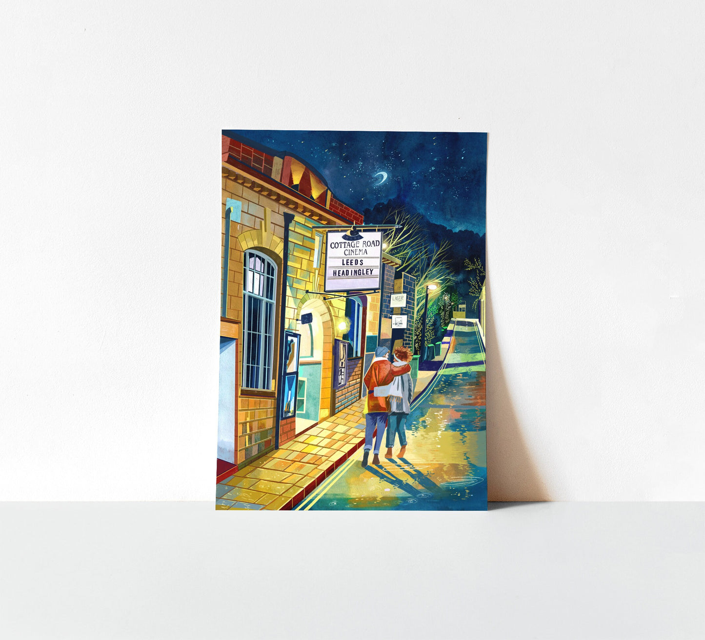 Leeds Cottage Road Cinema, Artwork Print