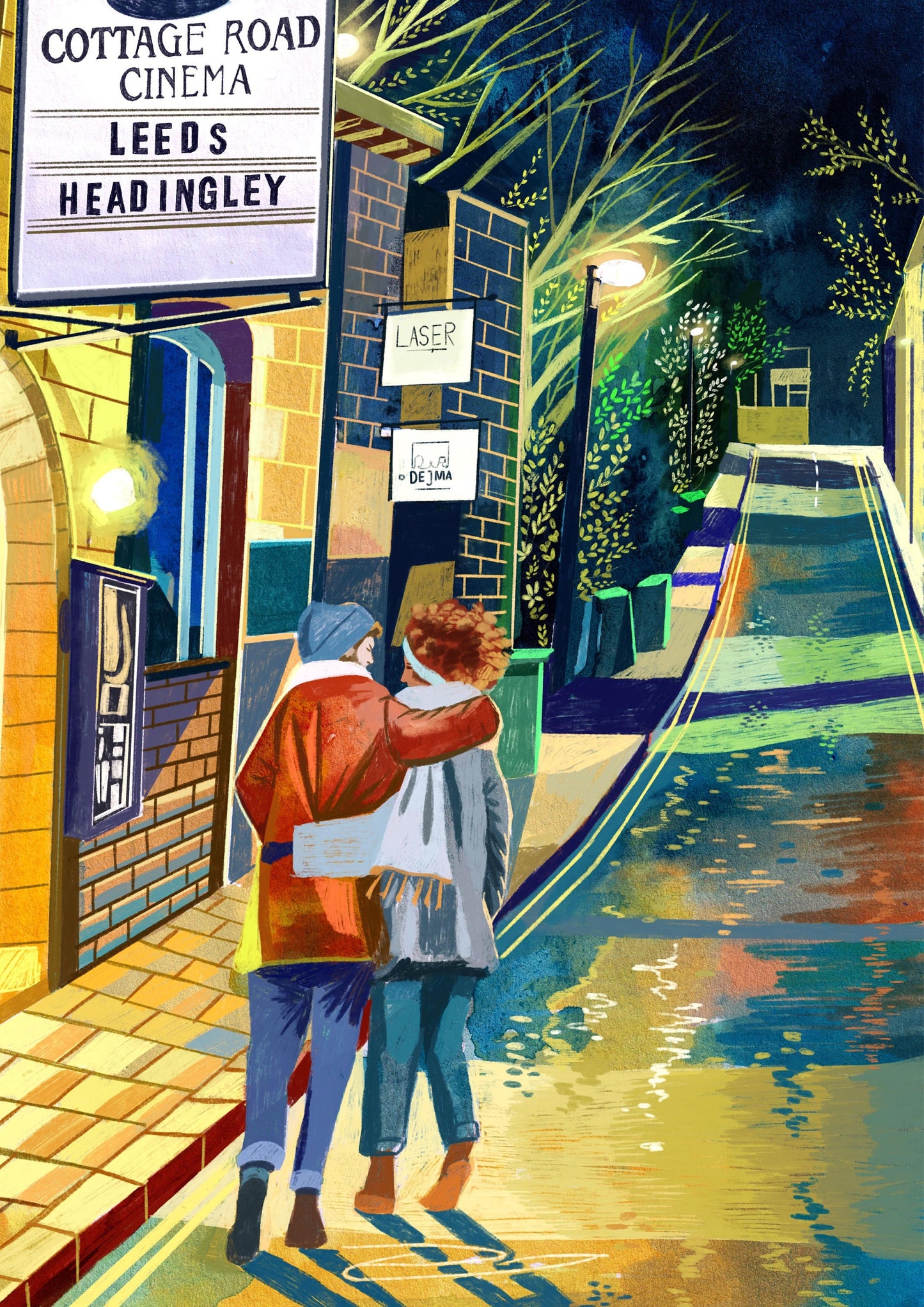 Leeds Cottage Road Cinema, Artwork Print