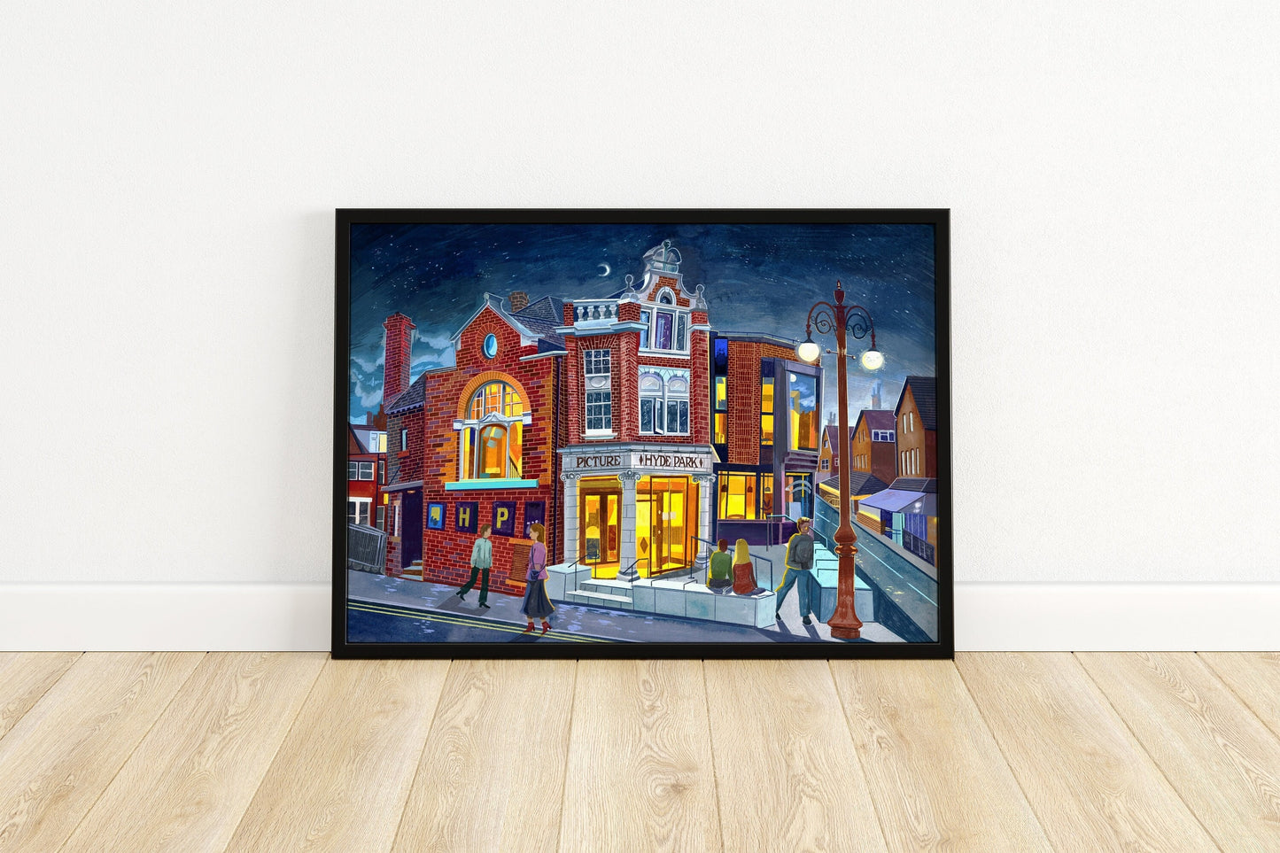 Hyde Park Picture House, Leeds Artwork Print, Brudenell Road, Leeds Cinema, Leeds Poster, Leeds Travel Print, Leeds Wall Art,