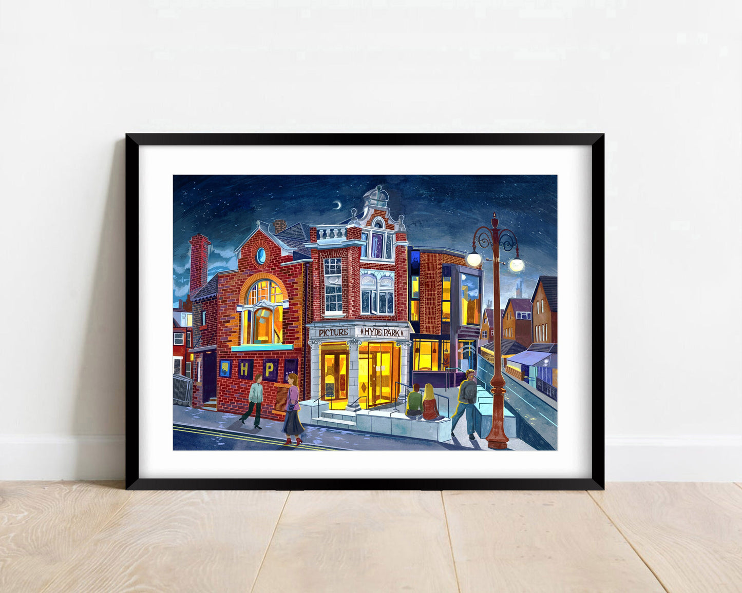 Hyde Park Picture House, Leeds Artwork Print, Brudenell Road, Leeds Cinema, Leeds Poster, Leeds Travel Print, Leeds Wall Art,