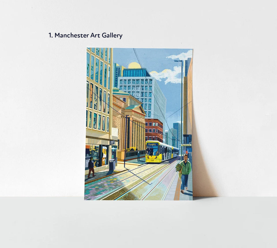 Any 3 x A5, A4 or A3 Manchester Artwork Prints, Mix and Match Set