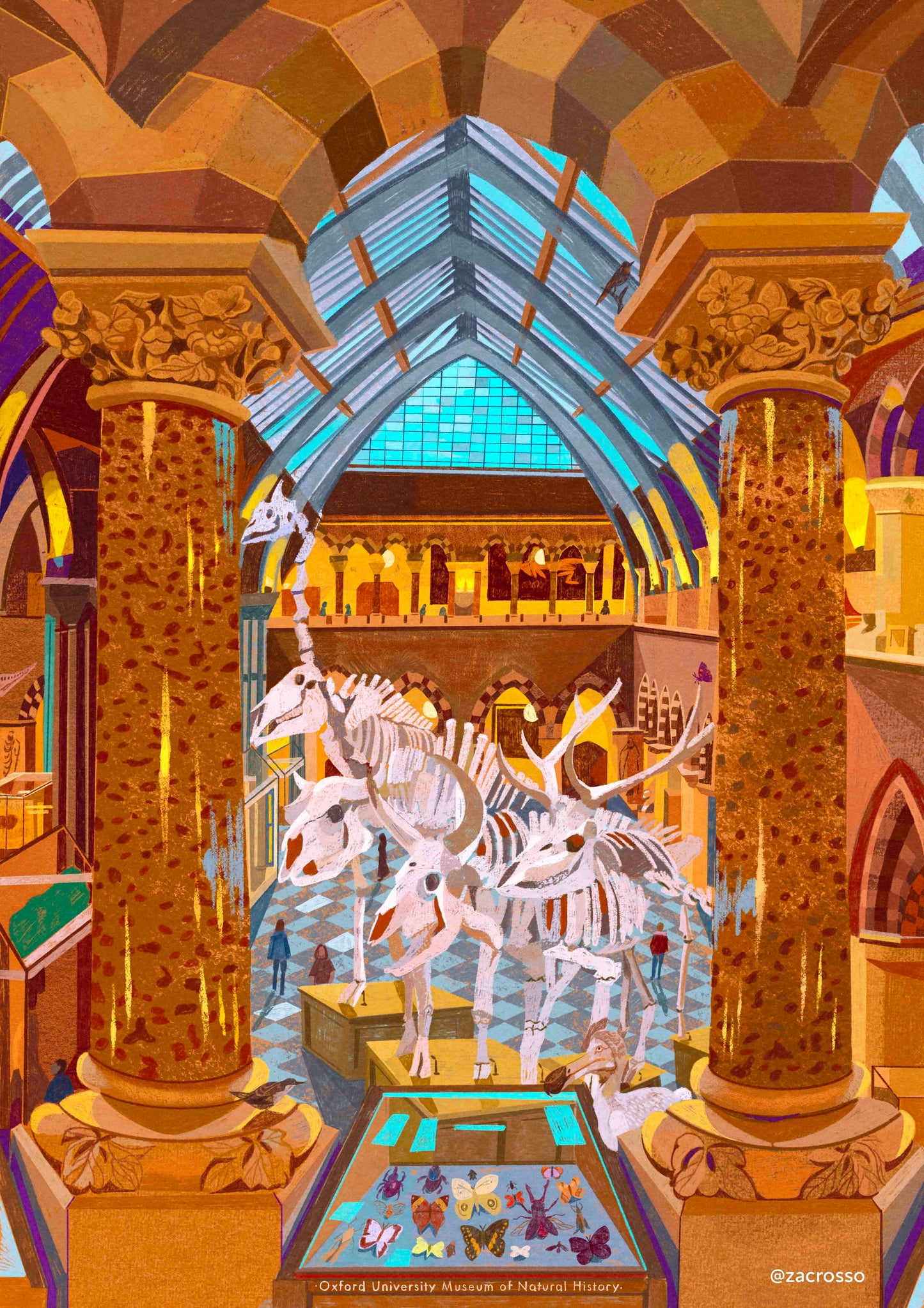 Oxford University Museum of Natural History, Artwork Print