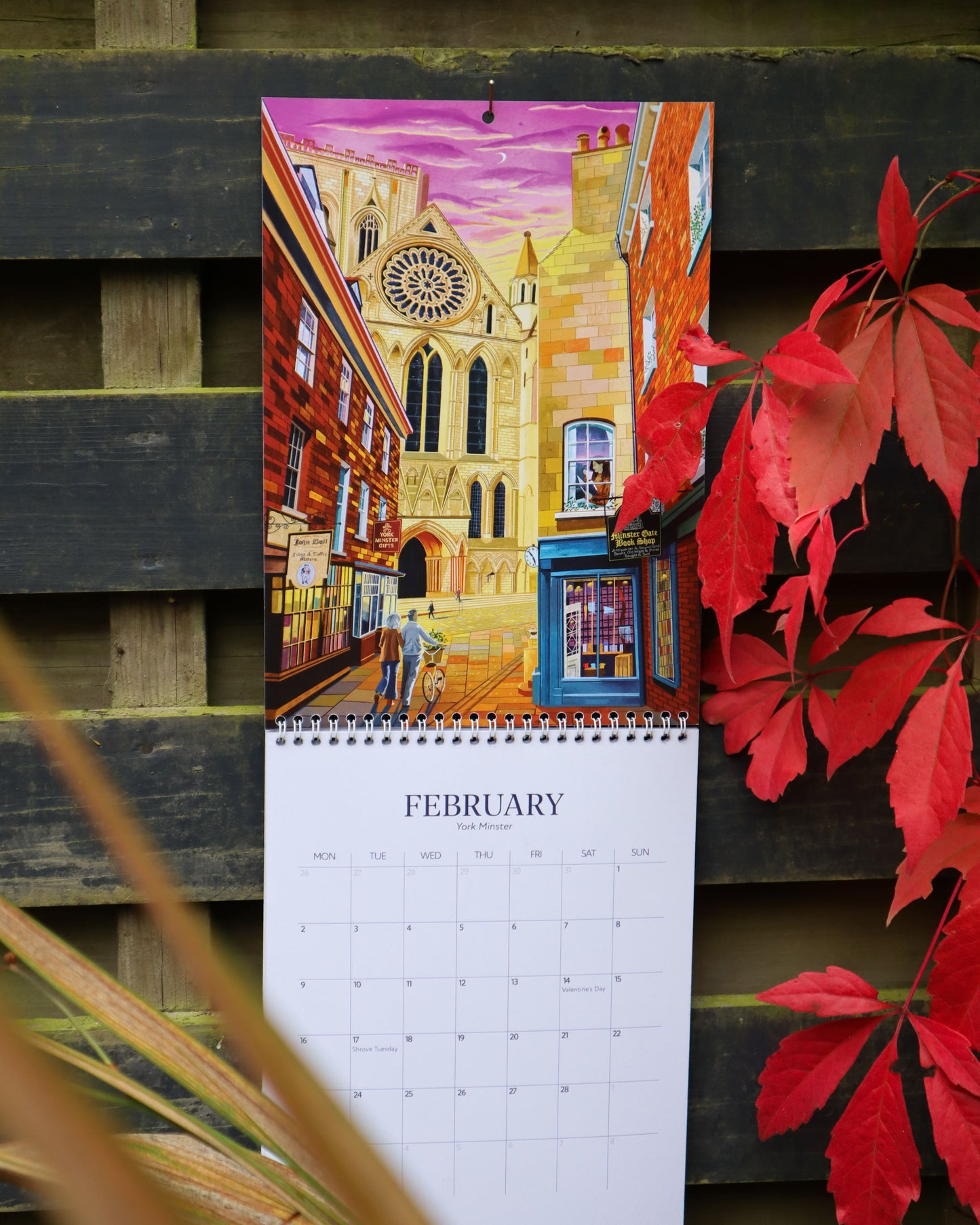 Yorkshire 2026 Illustrated Travel Calendar (Pre-Order)