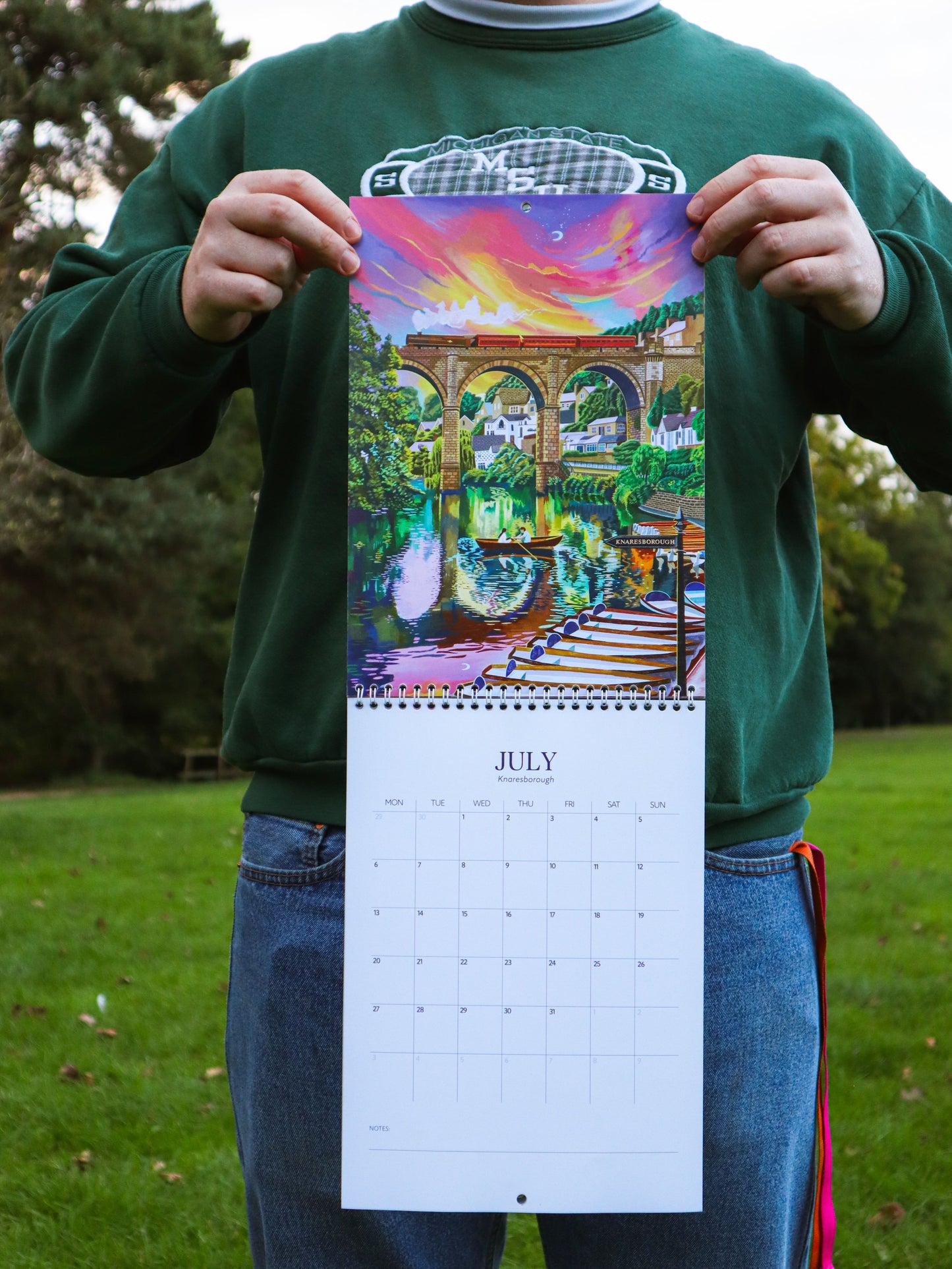Yorkshire 2026 Illustrated Travel Calendar (Pre-Order)