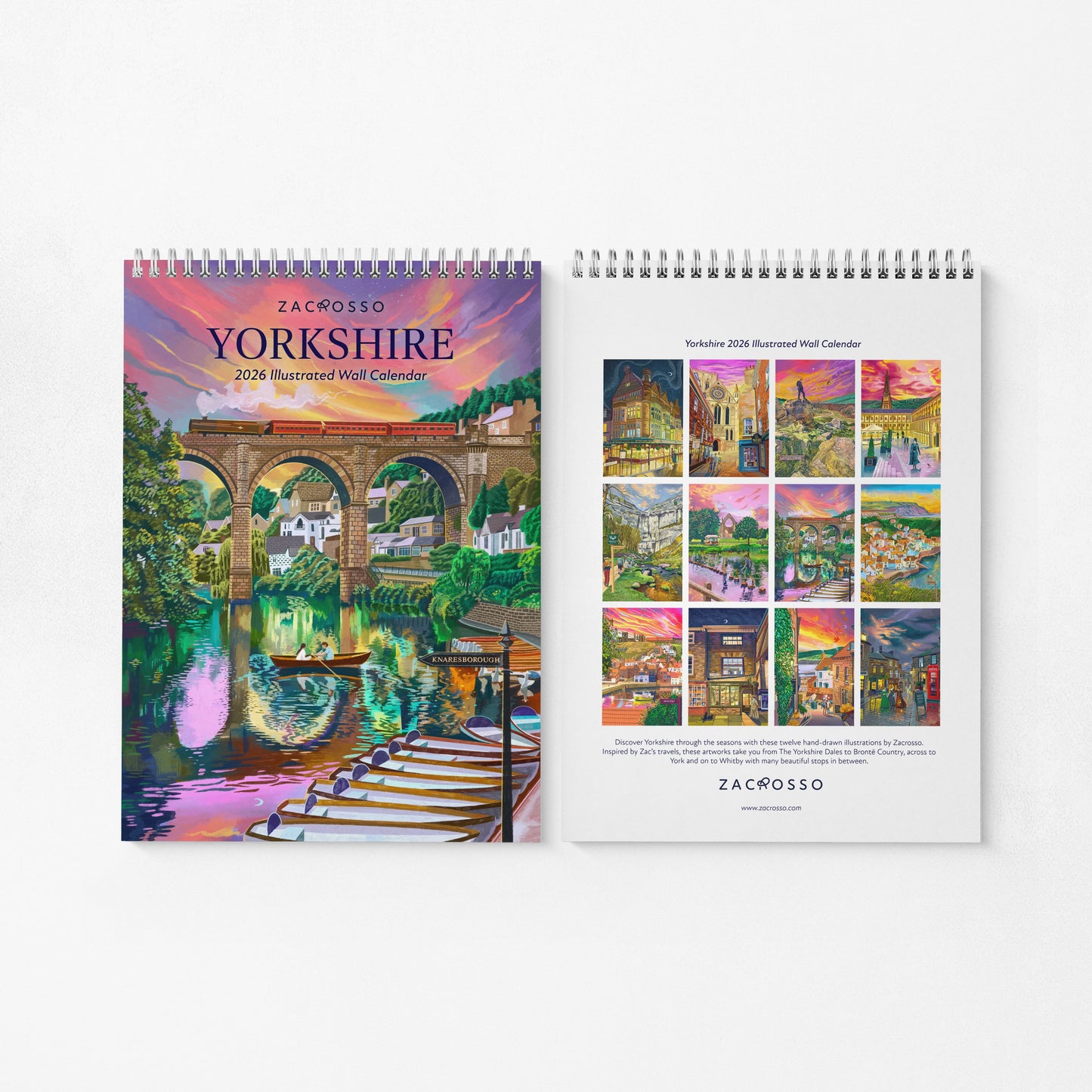 Yorkshire 2026 Illustrated Travel Calendar (Pre-Order)