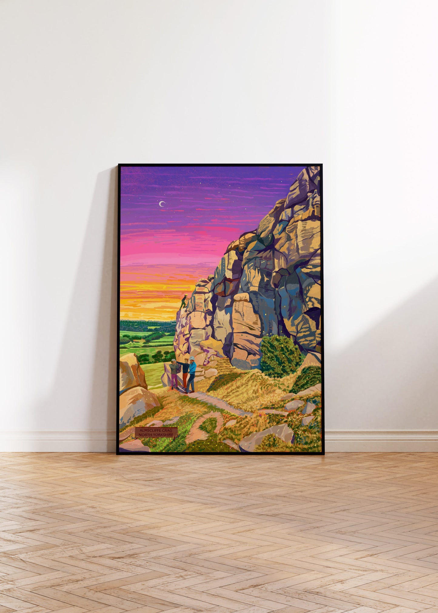 Almscliffe Crag, North Yorkshire, Artwork Print