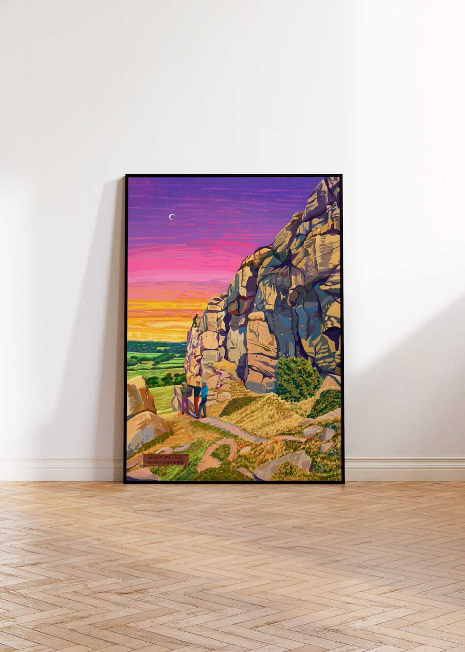 Almscliffe Crag, North Yorkshire, Artwork Print