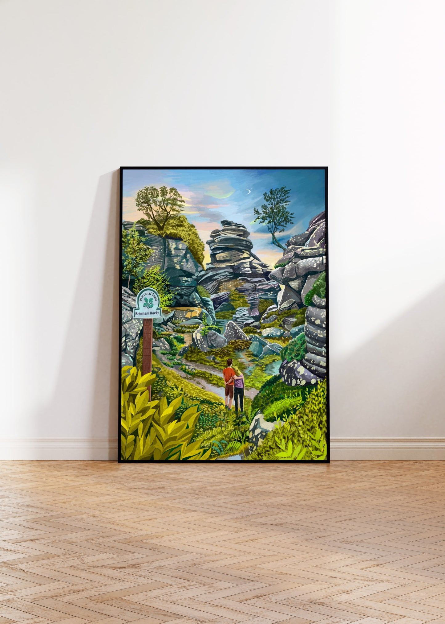 Brimham Rocks, Nidderdale, North Yorkshire, Artwork print