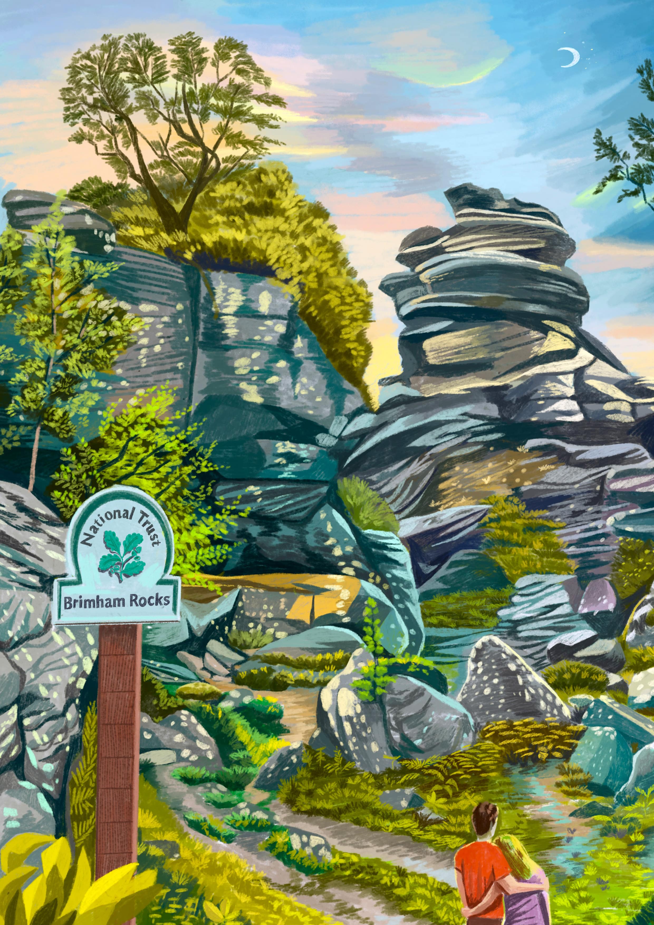 Brimham Rocks, Nidderdale, North Yorkshire, Artwork print – Zacrosso