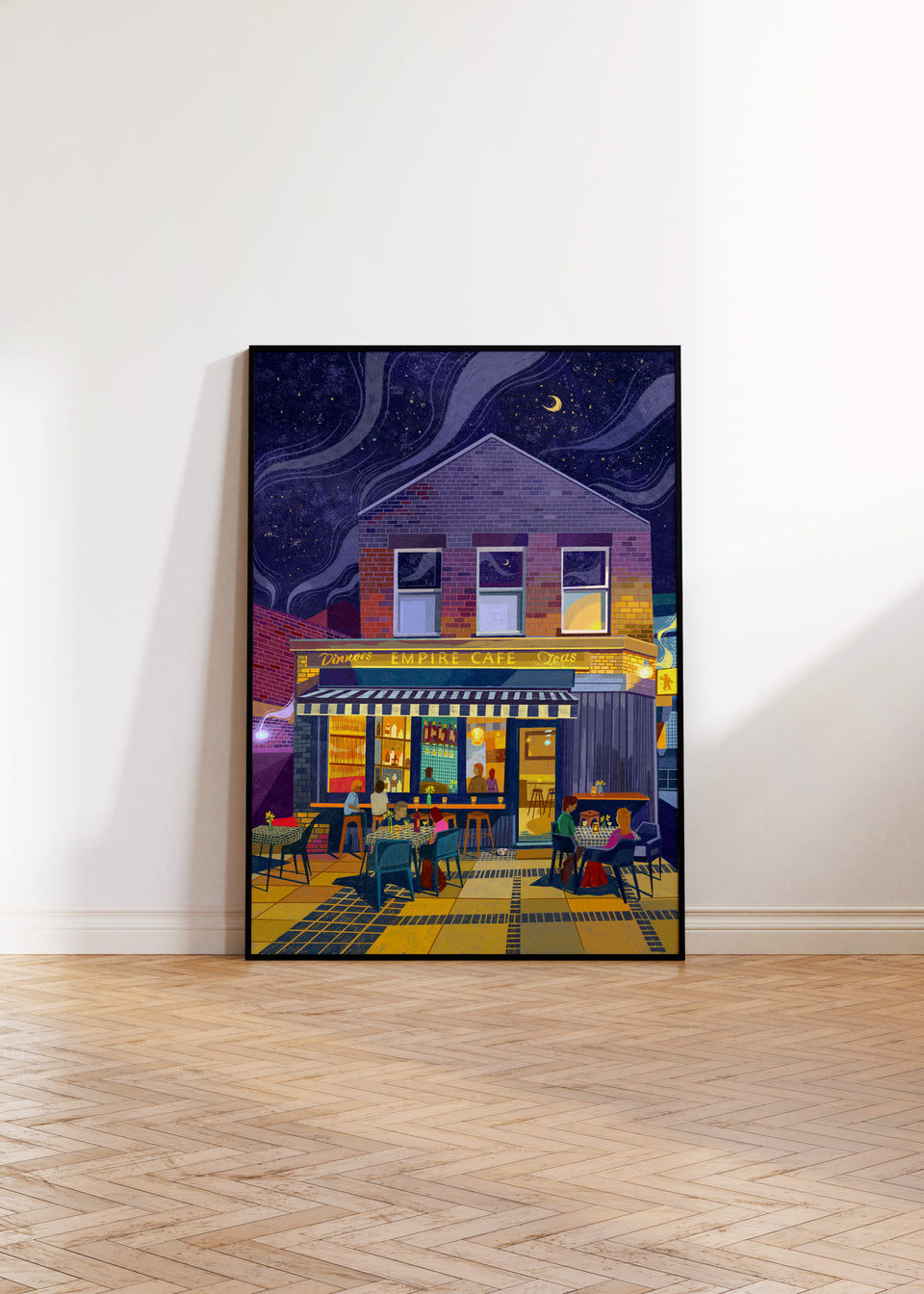 The Empire Cafe, Leeds, Fish Street, Artwork Print