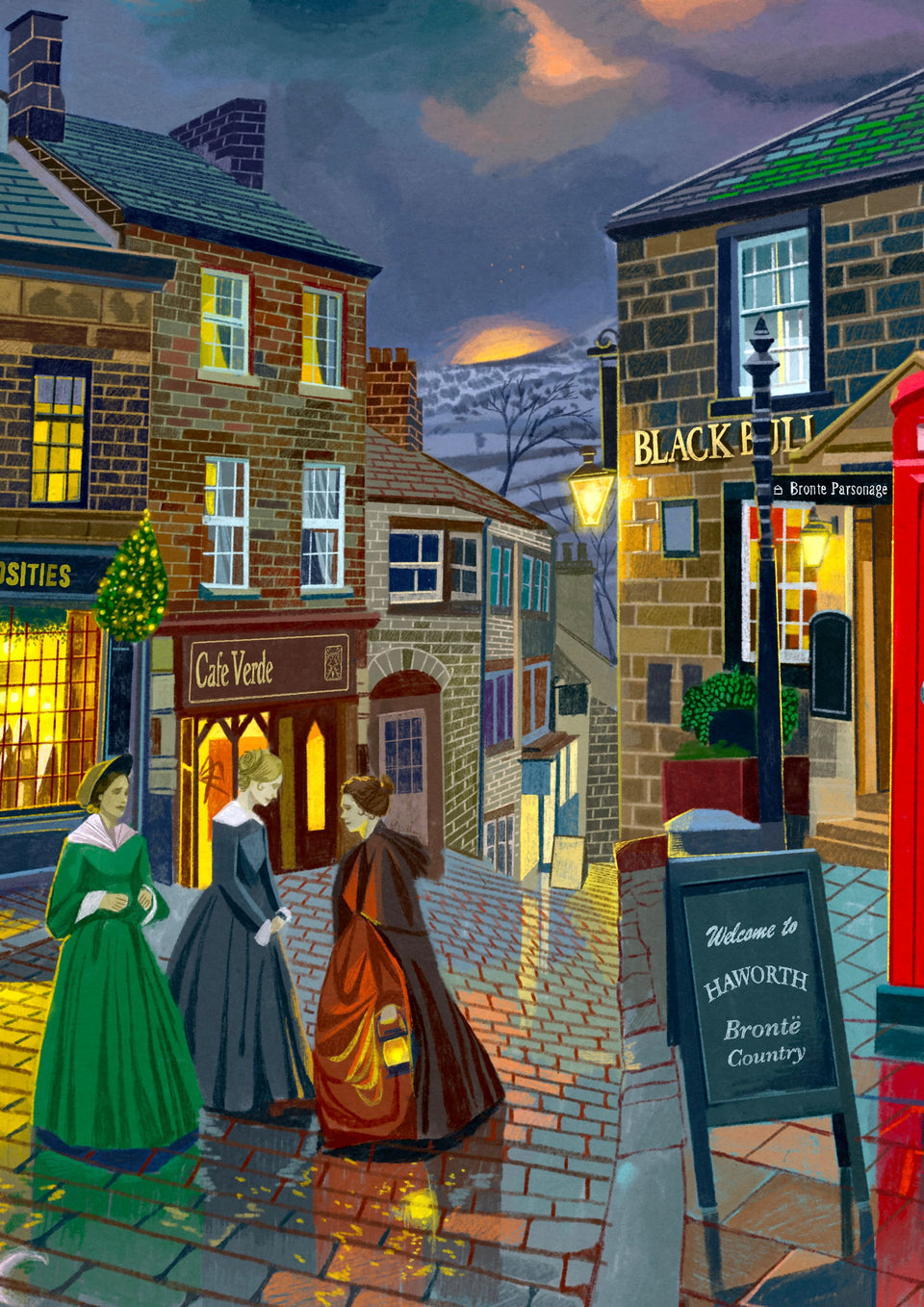 Haworth, Brontë Country, West Yorkshire, Artwork Print