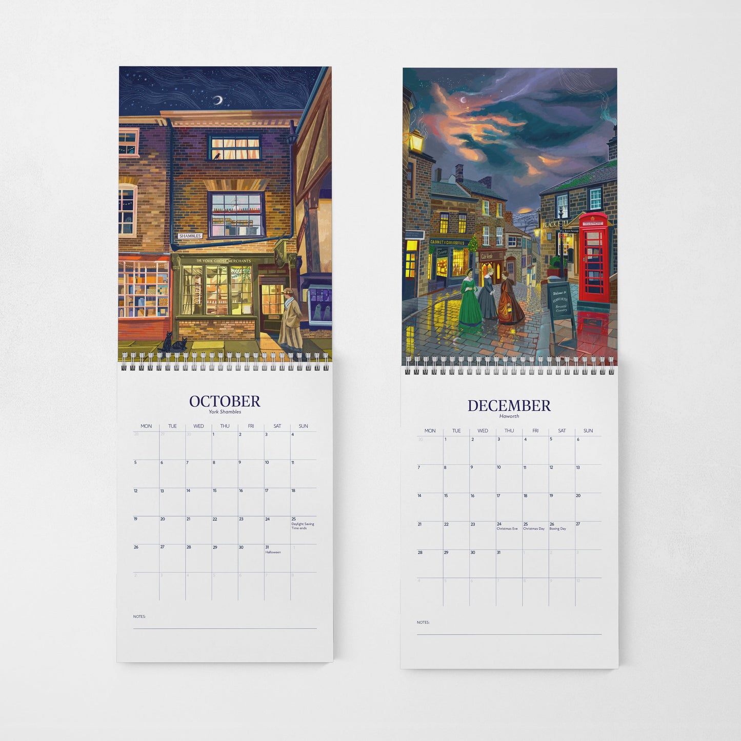 Yorkshire 2026 Illustrated Travel Calendar (Pre-Order)