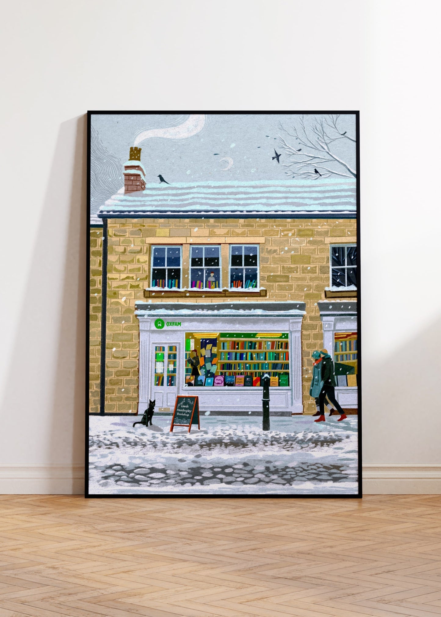 Oxfam Books Headingley, Leeds, Artwork Print