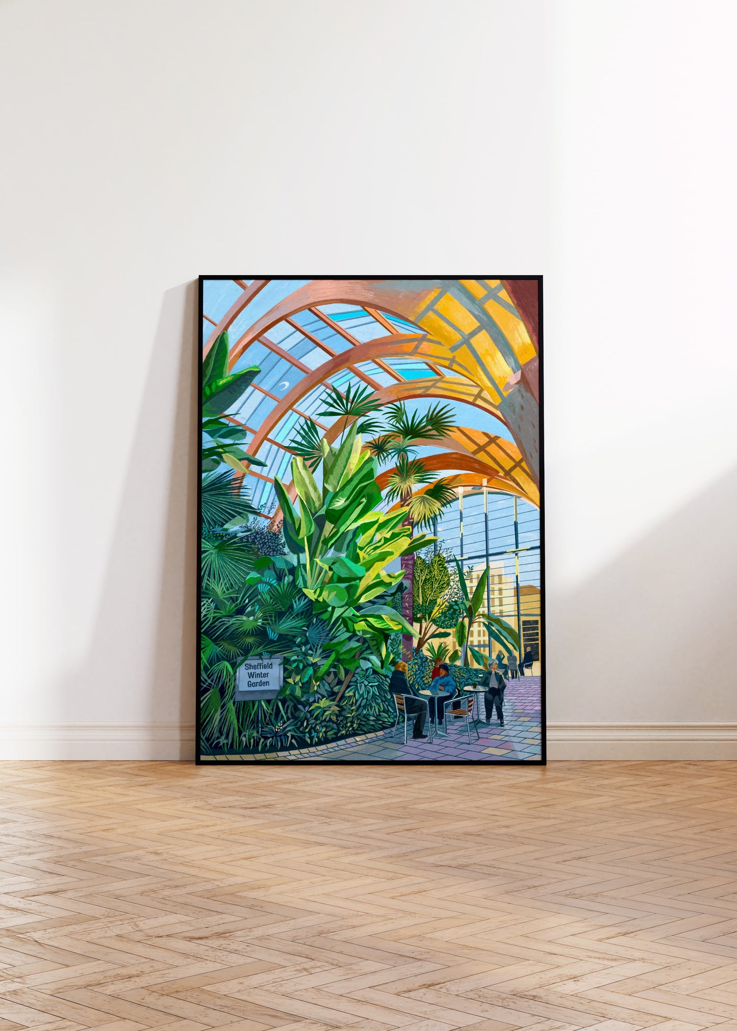 Sheffield Winter Garden, Artwork Print