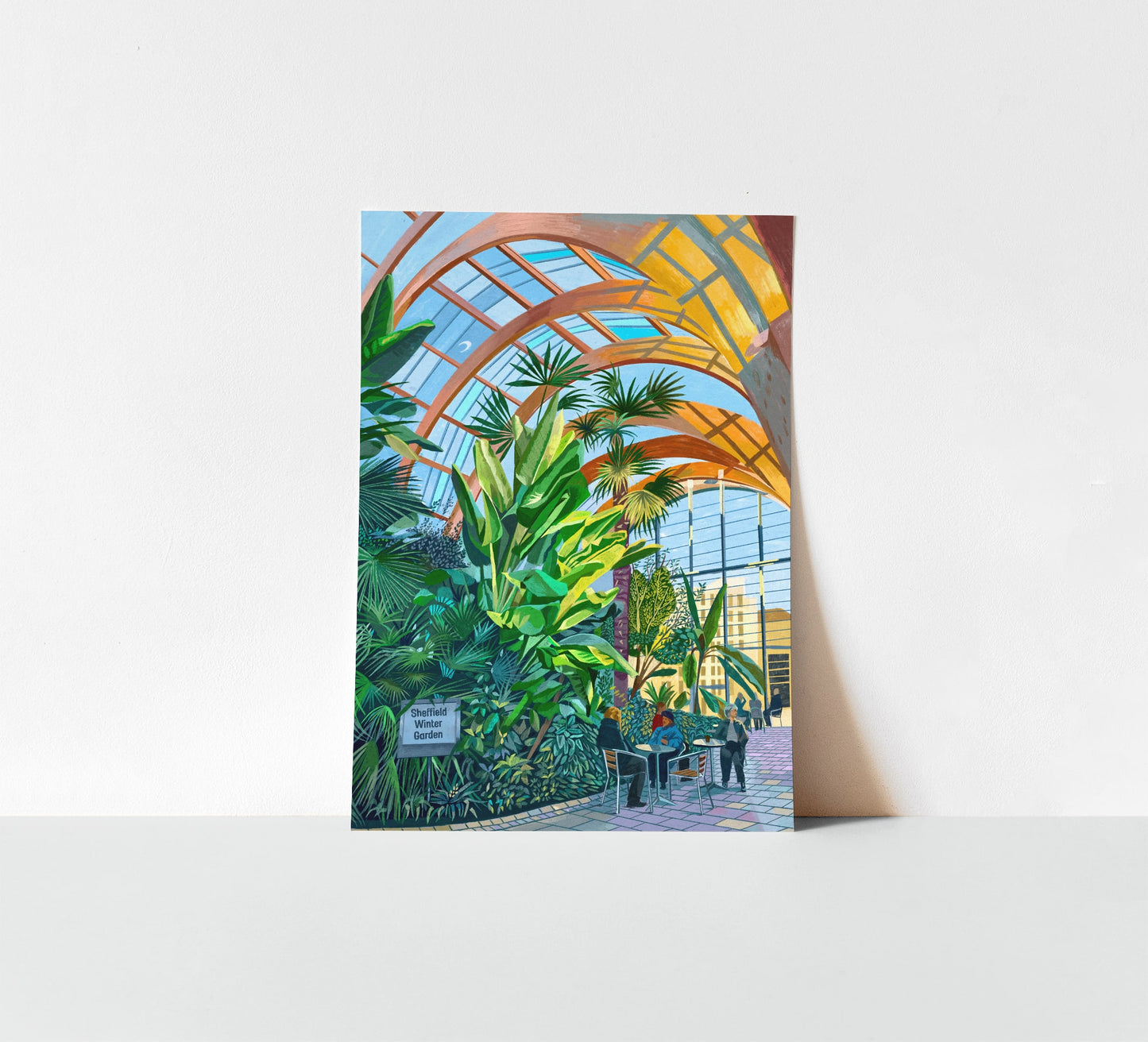 Sheffield Winter Garden, Artwork Print