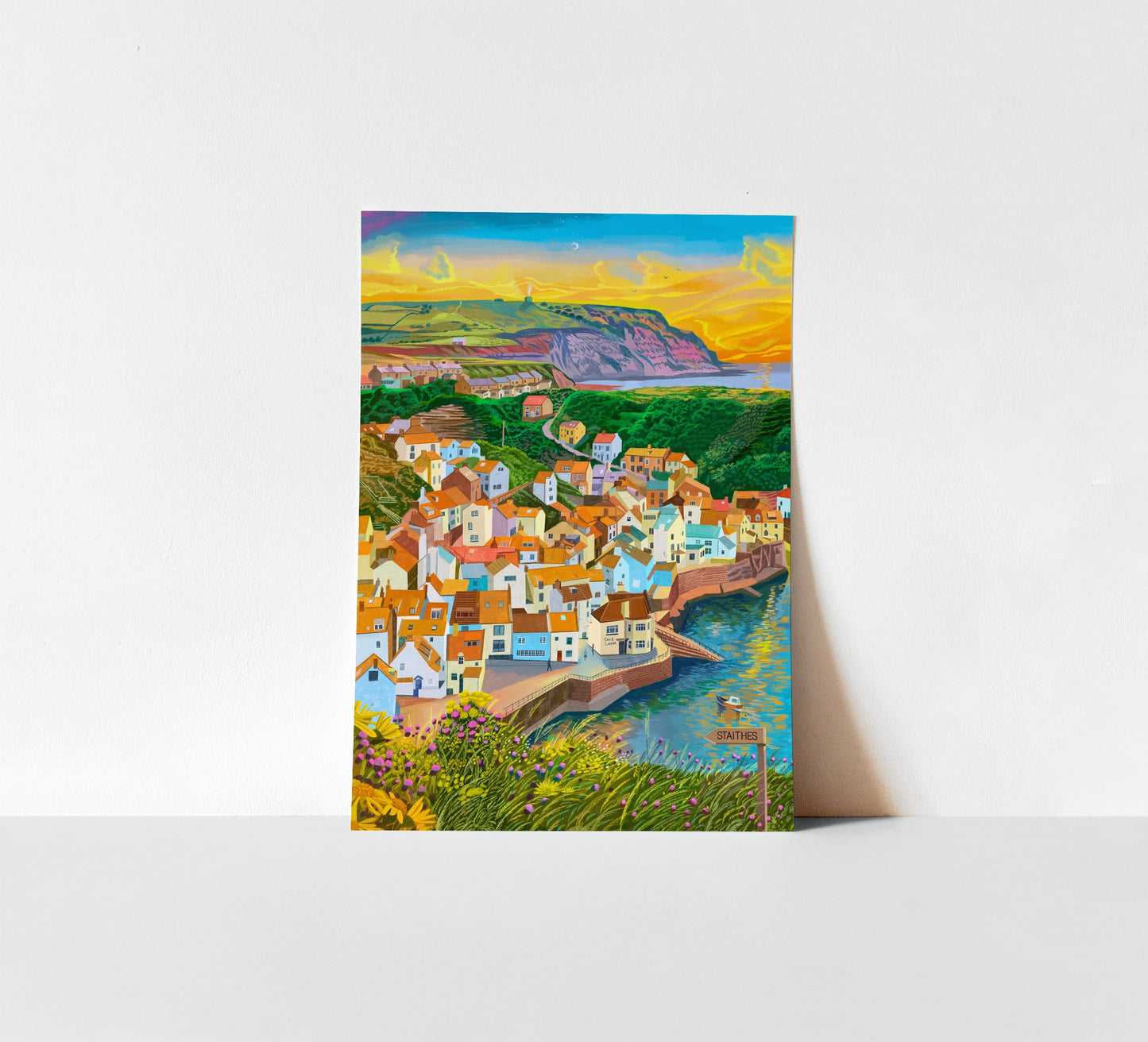 Staithes, North York Moors National Park, Art Print