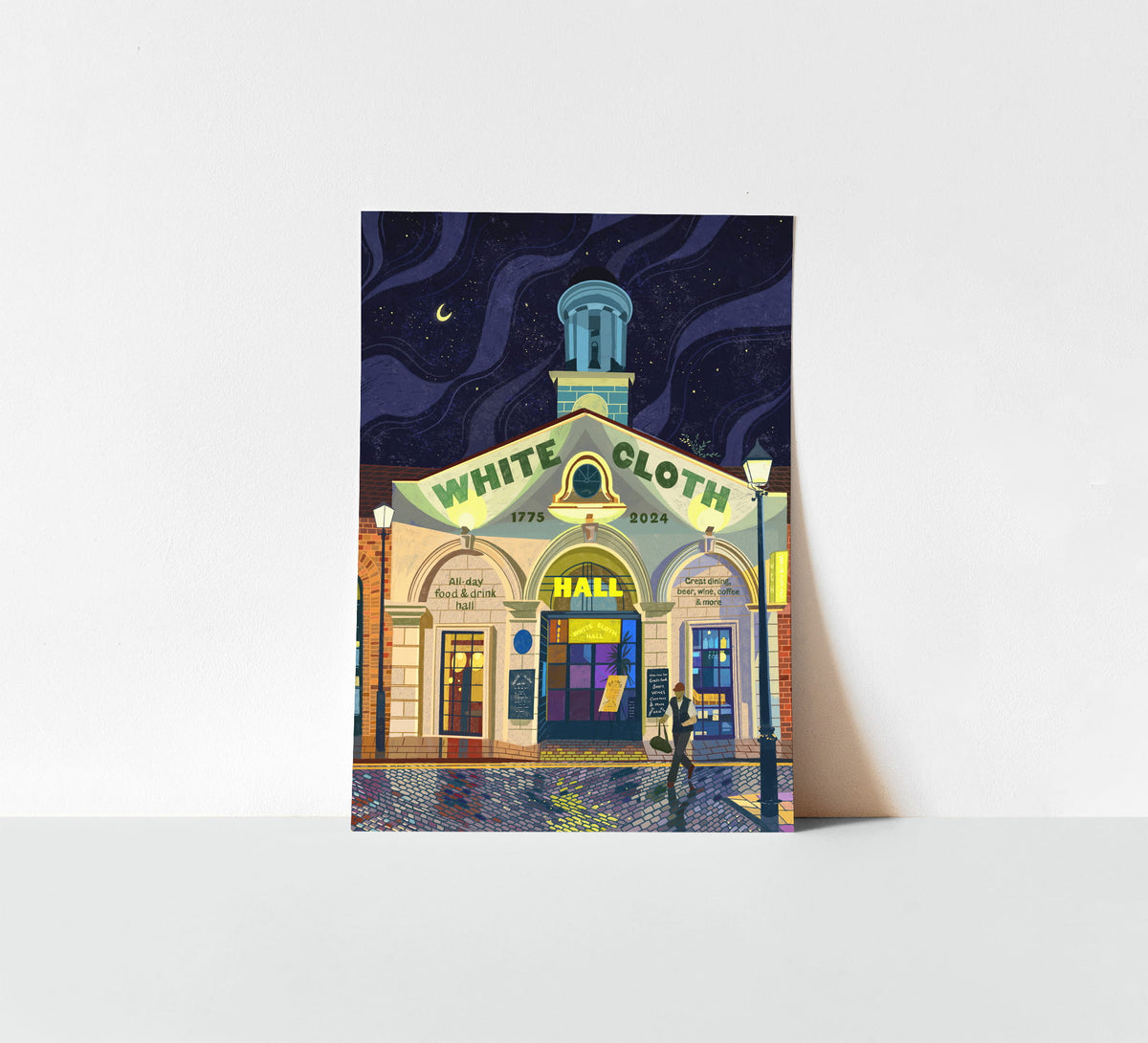 White Cloth Hall, Leeds, Artwork Print