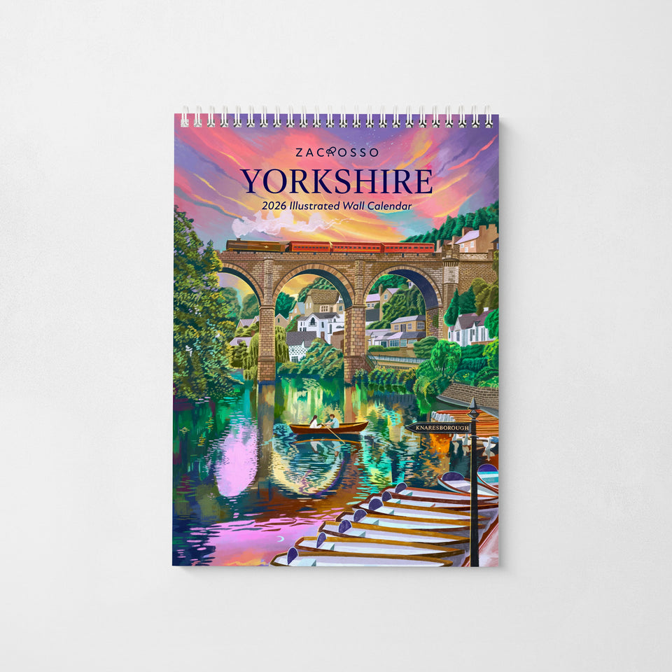 Yorkshire 2026 Illustrated Travel Calendar (Pre-Order)