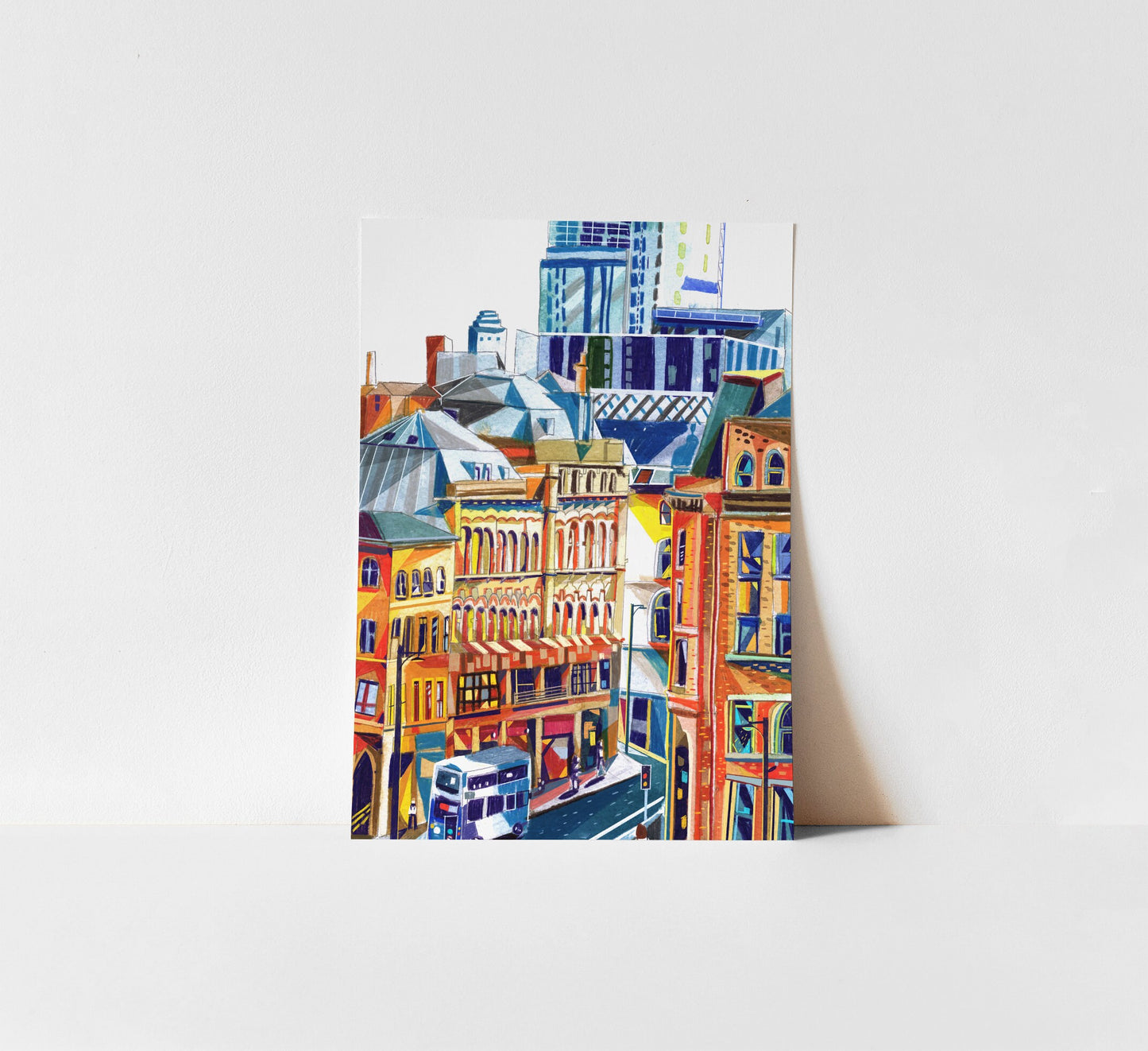 Manchester Northern Quarter, Artwork Print, Manchester Wall Art, Tib Street and Church Street,