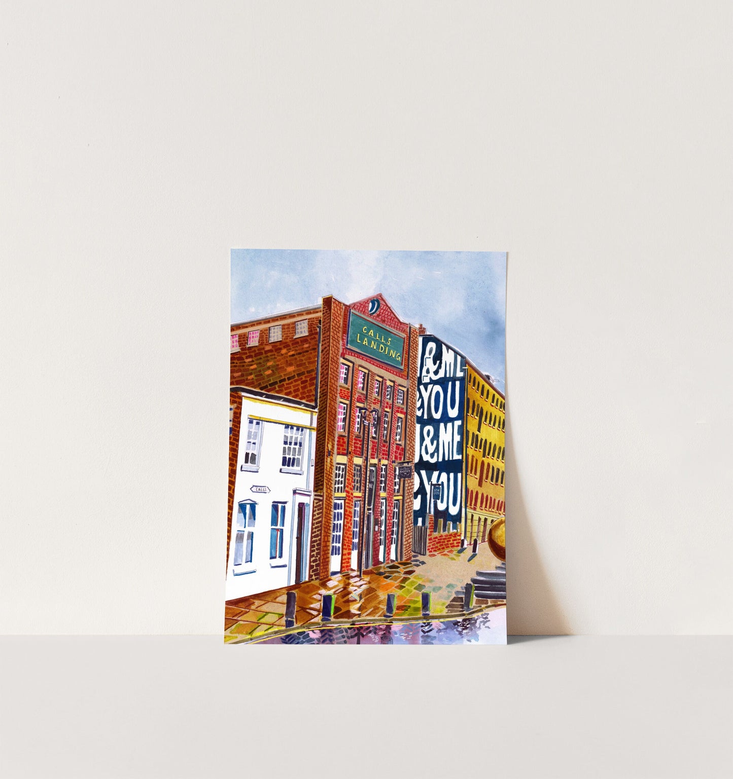 The Calls Leeds Artwork Print, Call Lane, Yorkshire, Leeds Art Print, Leeds Poster, Leeds City Painting