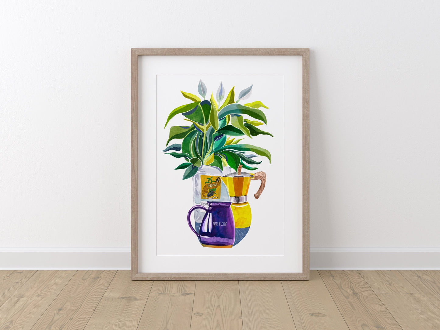 Leeds Art Print, Kapow Coffee Still Life Illustration, Leeds Gift Idea