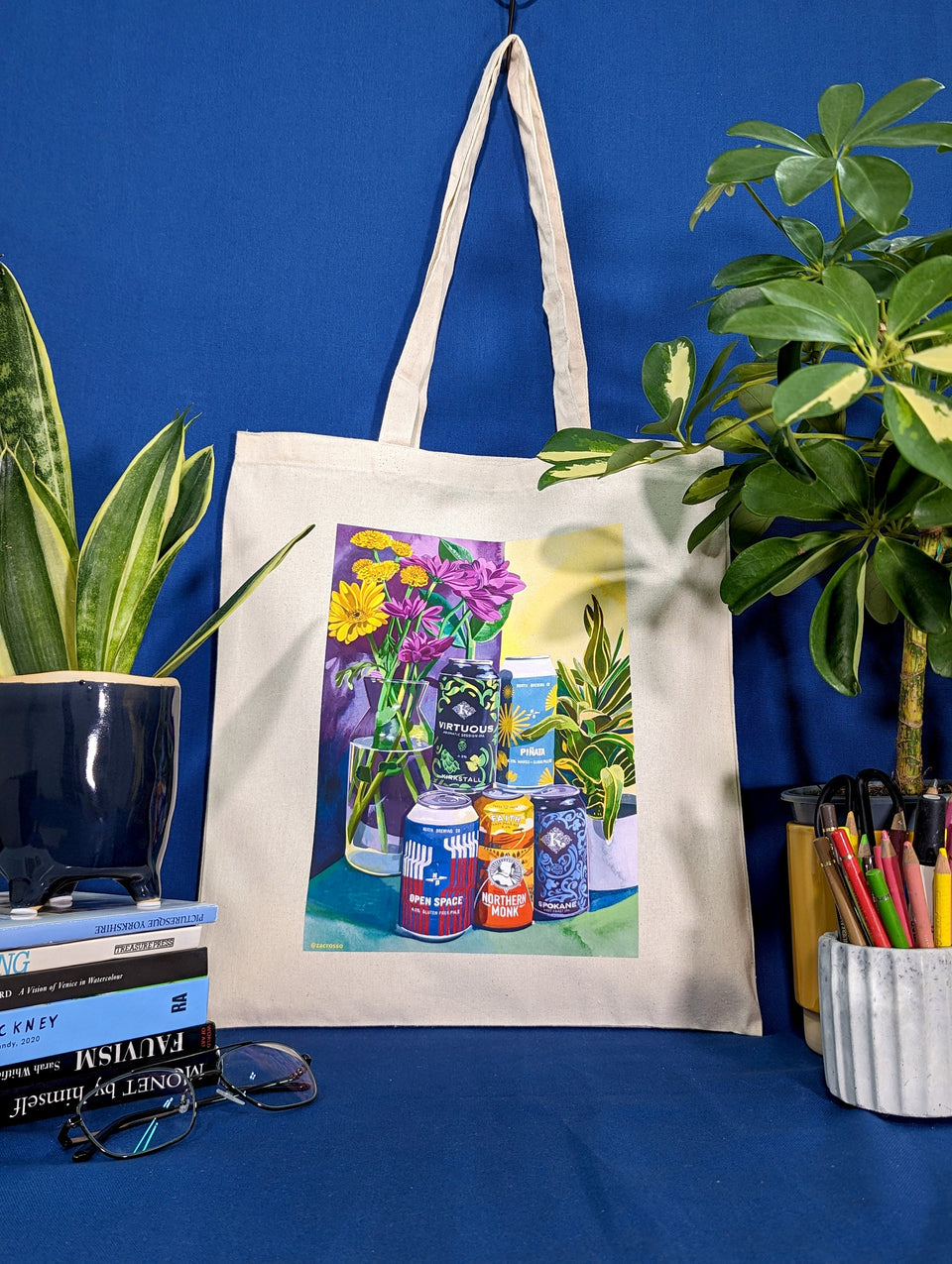 Leeds Craft Beers Tote Bag, Leeds Breweries, Northern Monk, Kirkstall Brewery, North Brewing Co, Natural Cotton or Navy Blue Cotton