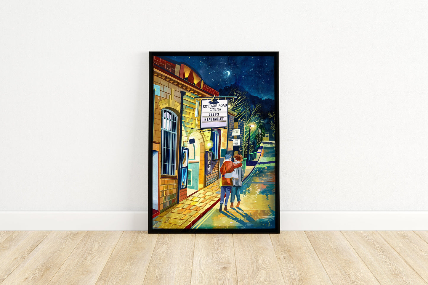 Leeds Cottage Road Cinema, Artwork Print, Headingley, Leeds Poster, Leeds Travel Print, Leeds Wall Art