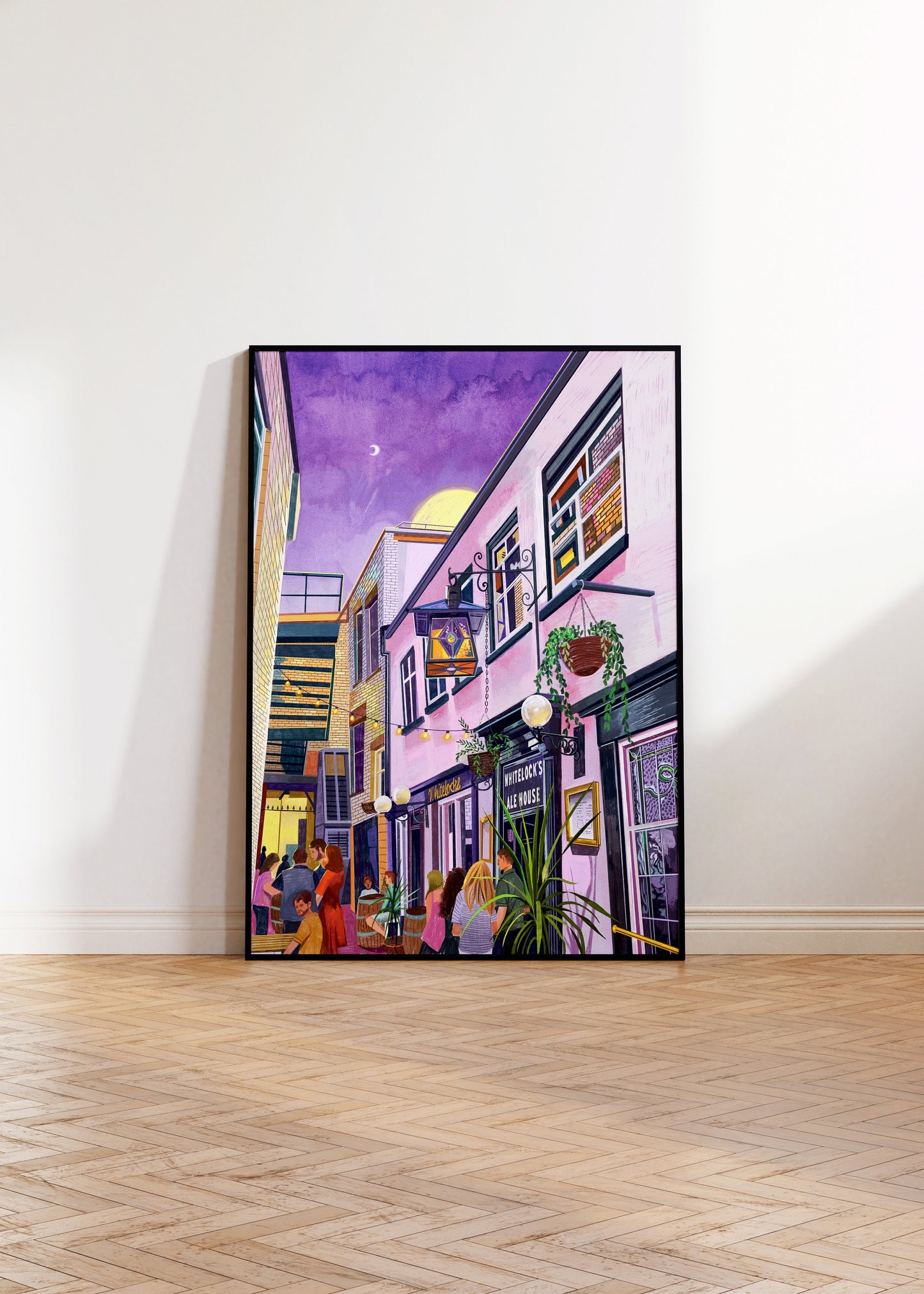 Whitelock’s Ale House, Leeds Artwork Print, Turk's Head Yard, Leeds Poster, Leeds Travel Print, Leeds Wall Art